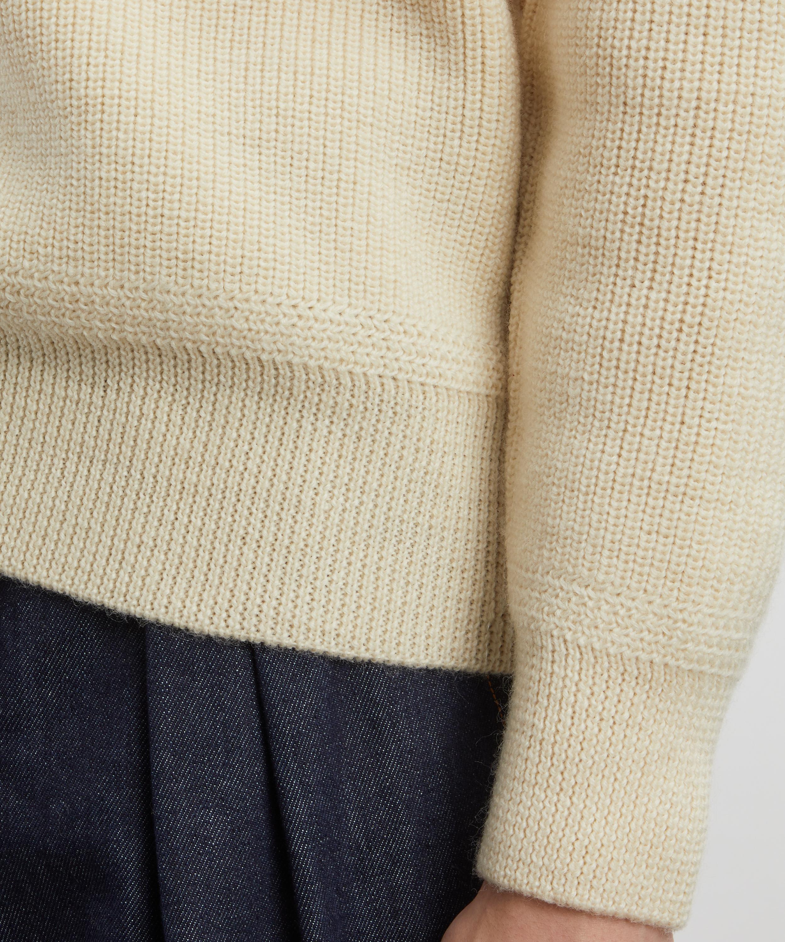 Uniform Bridge - Fisherman Wool Crew-Neck Knit Jumper image number 4