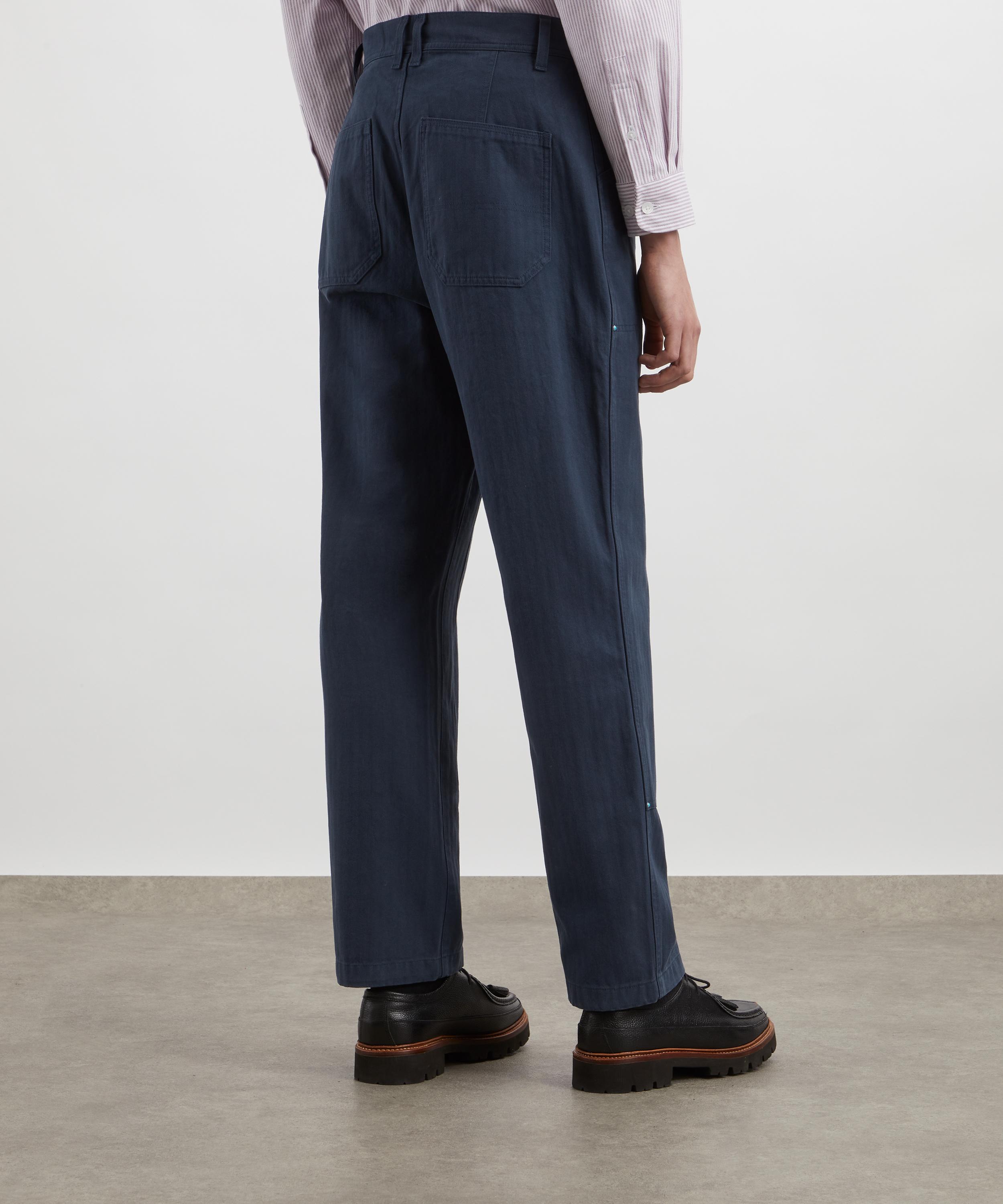 Uniform Bridge - Navy Double Knee Stud Trousers image number 3