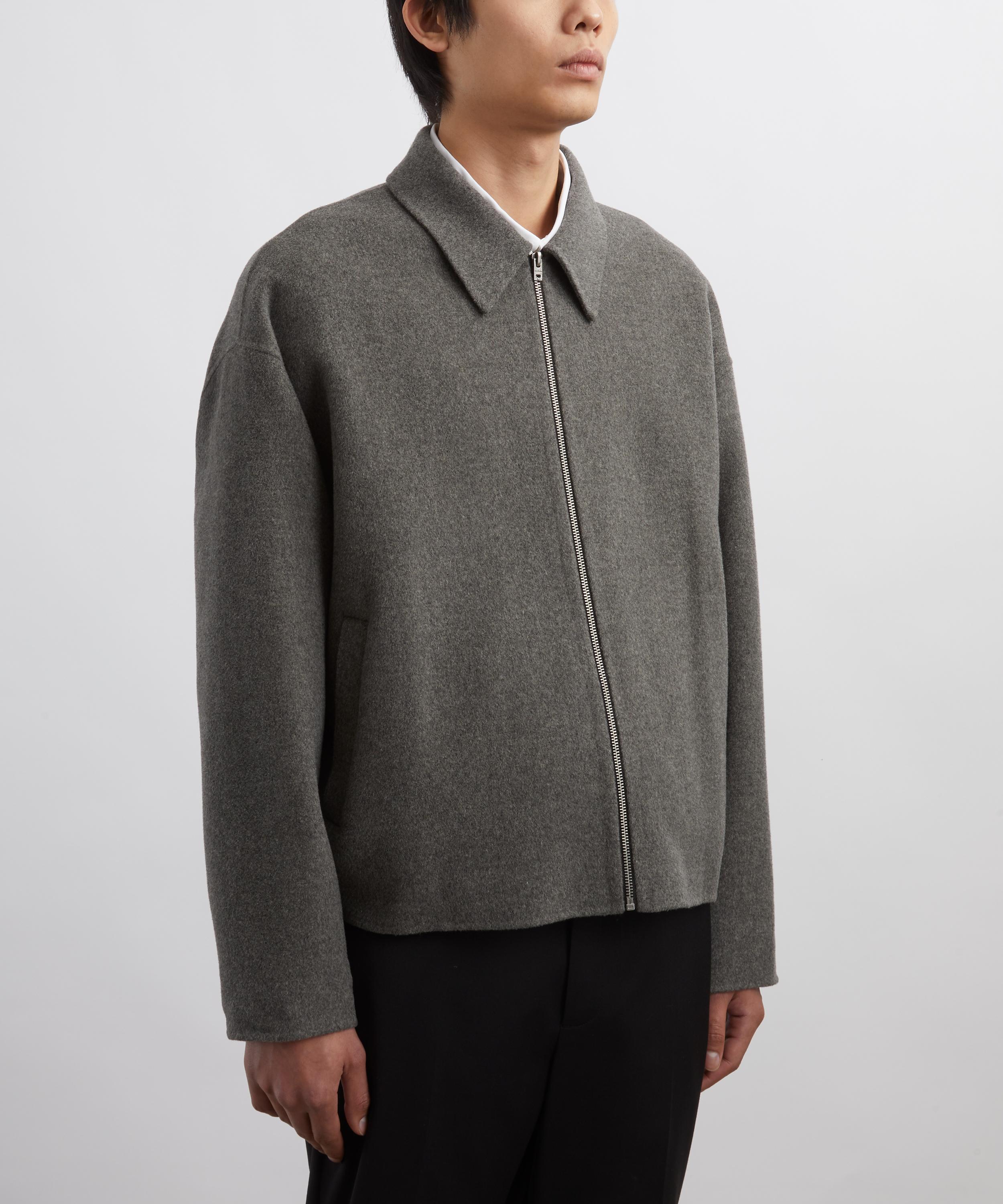 Acne Studios - Grey Wool Zipper Jacket image number 2