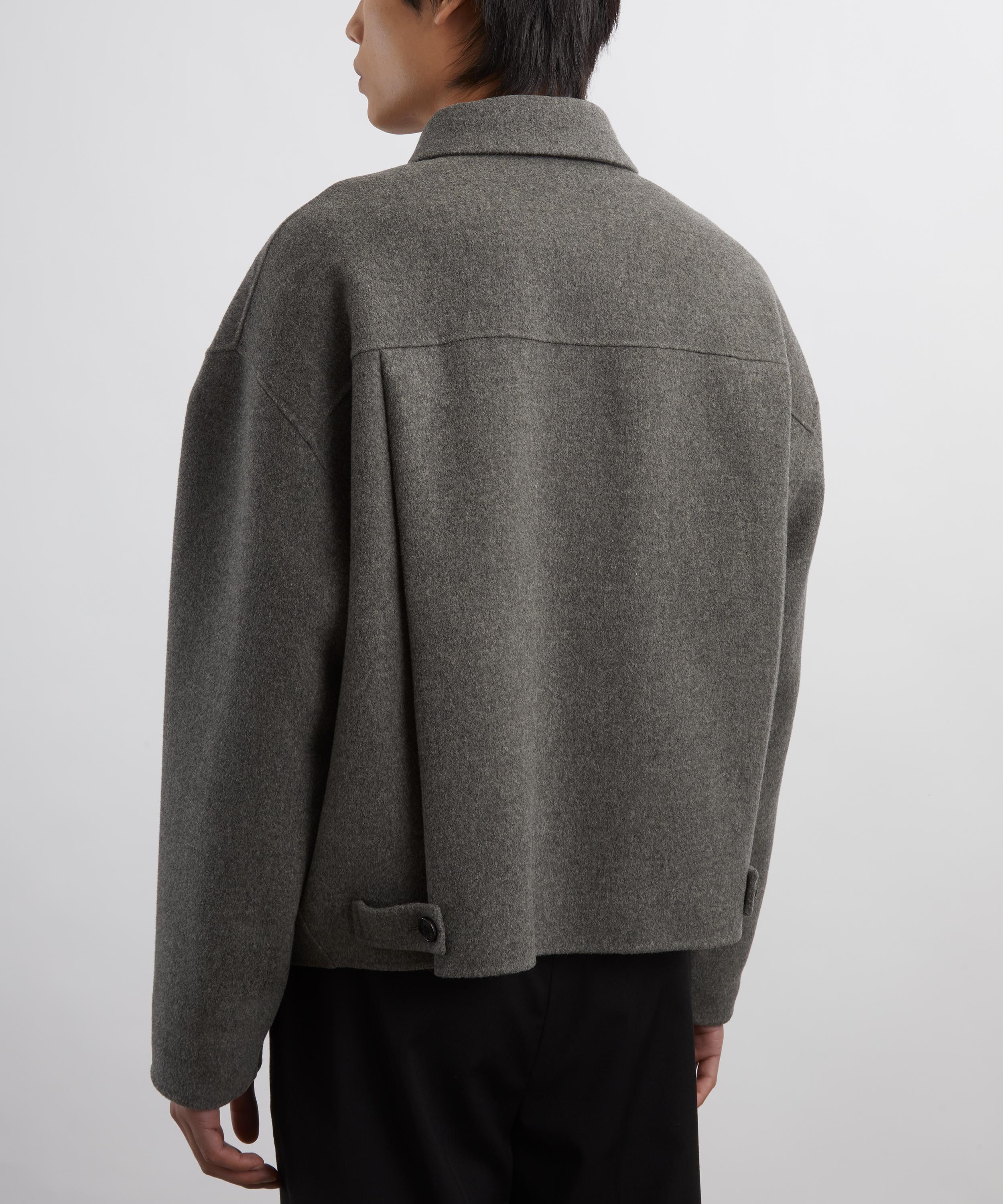 Acne Studios - Grey Wool Zipper Jacket image number 3