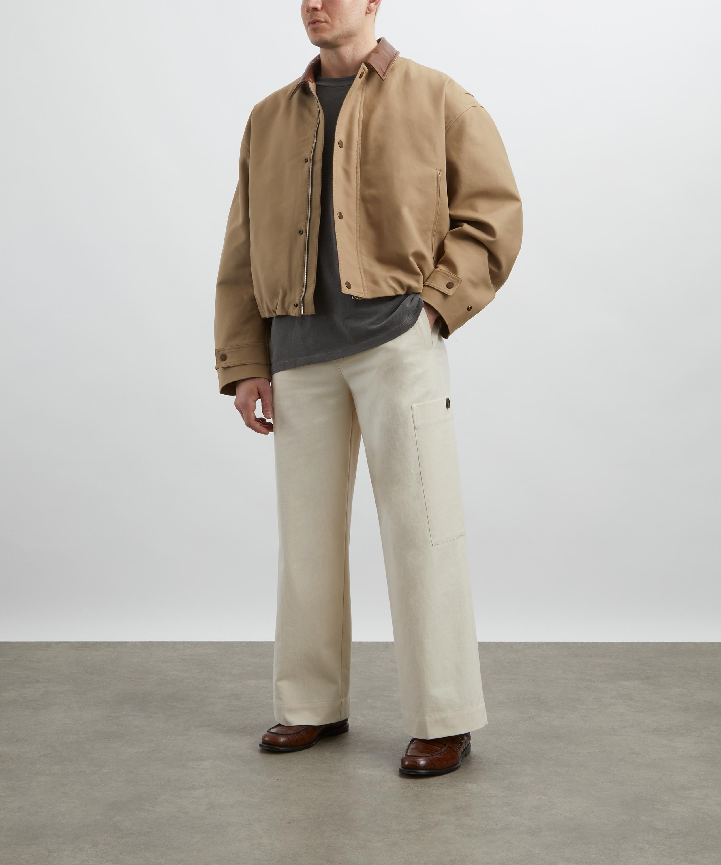 Acne Studios - Khaki-Beige Twill Jacket image number 1