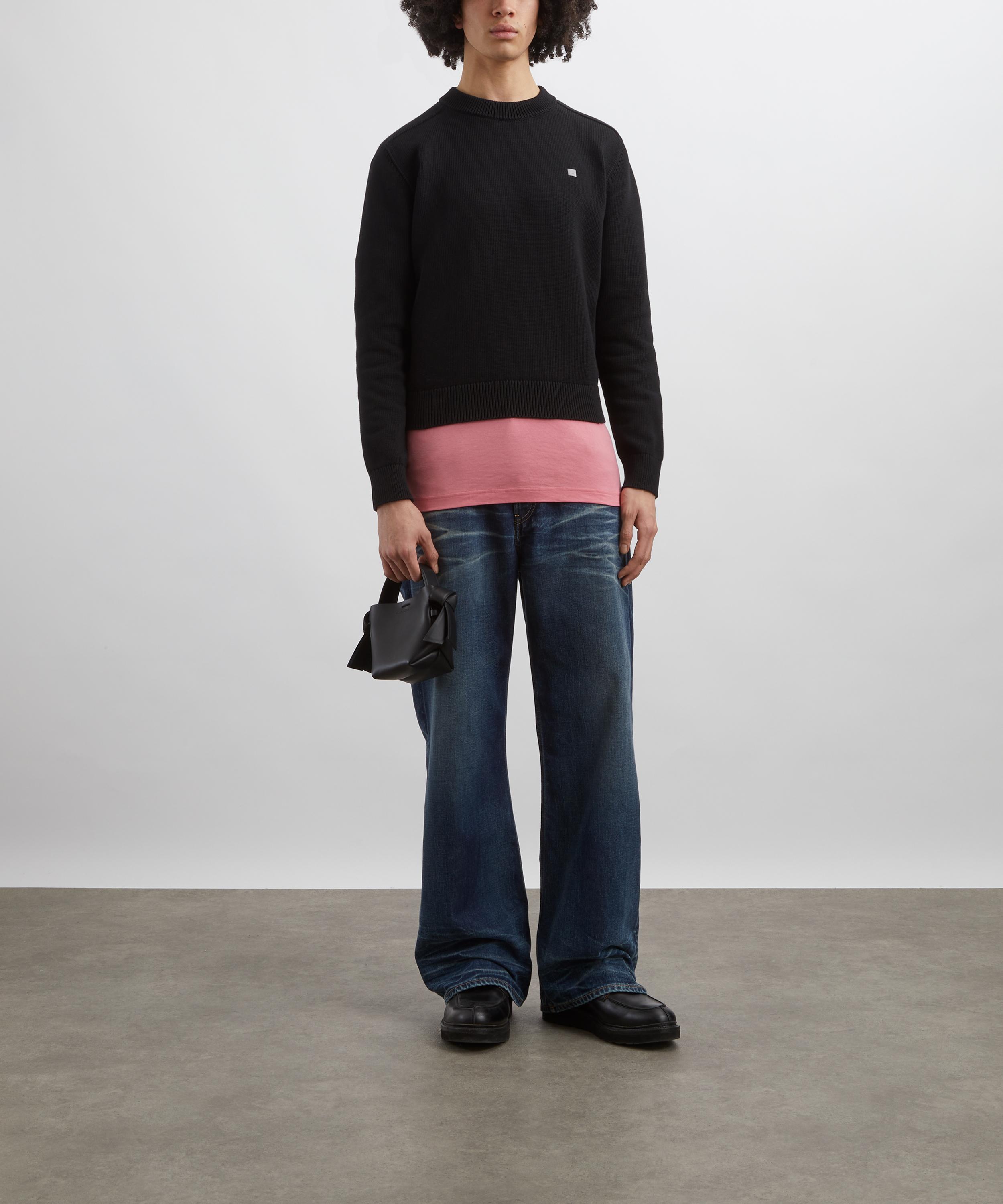 Acne Studios - Black Cotton Crew Sweatshirt image number 1