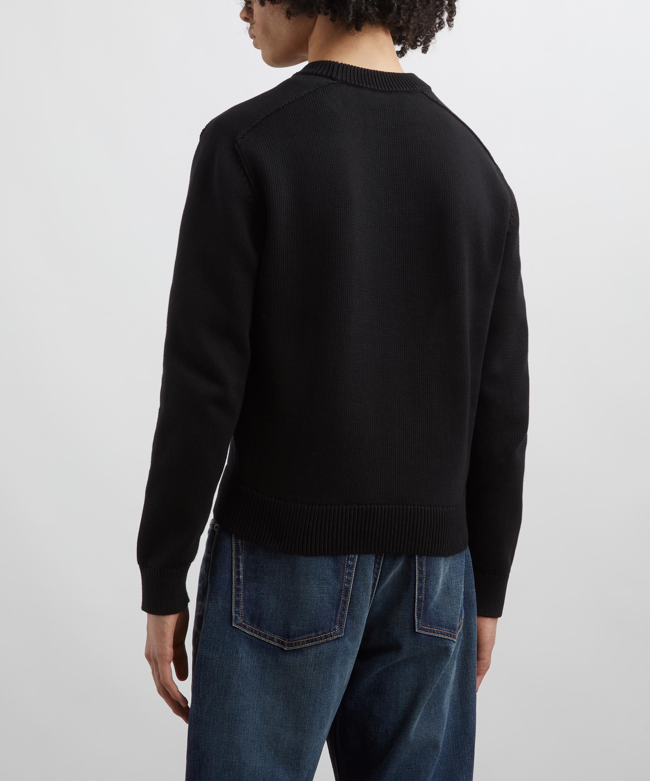 Acne Studios - Black Cotton Crew Sweatshirt image number 3