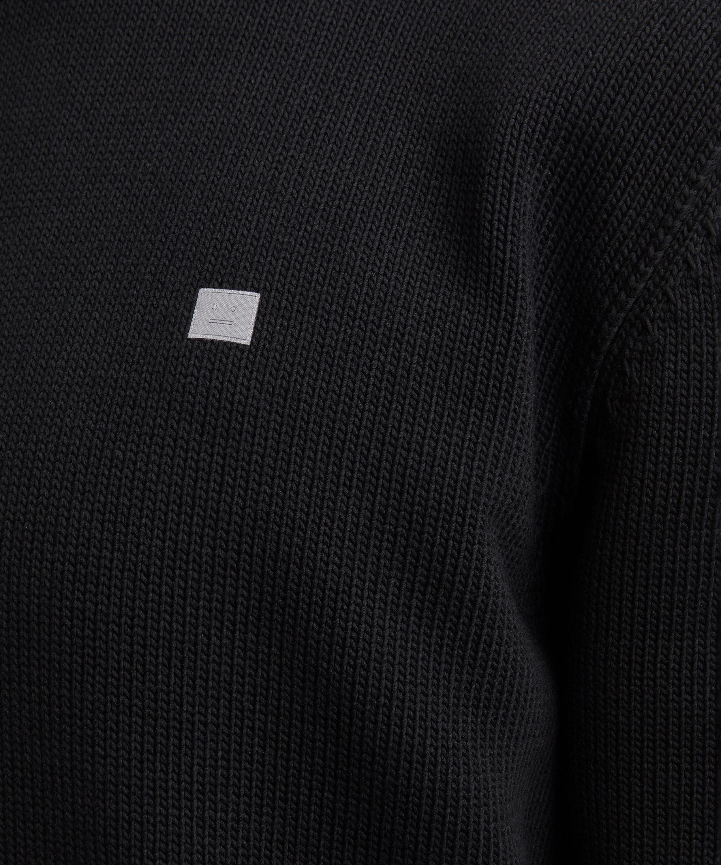 Acne Studios - Black Cotton Crew Sweatshirt image number 4