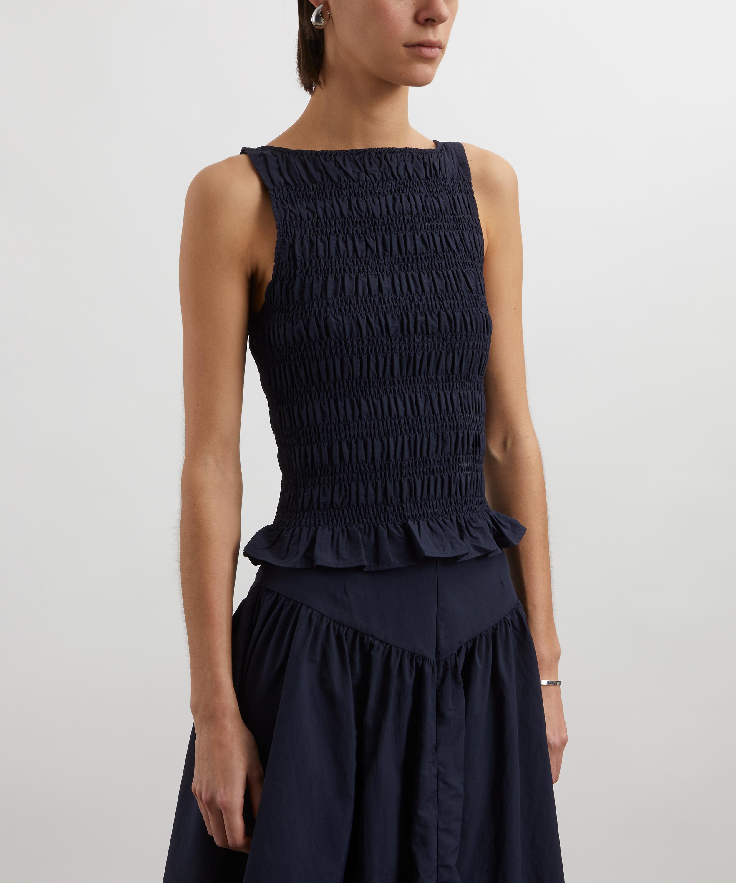 Peachy Den - Deba Midnight Shirred Top image number 2