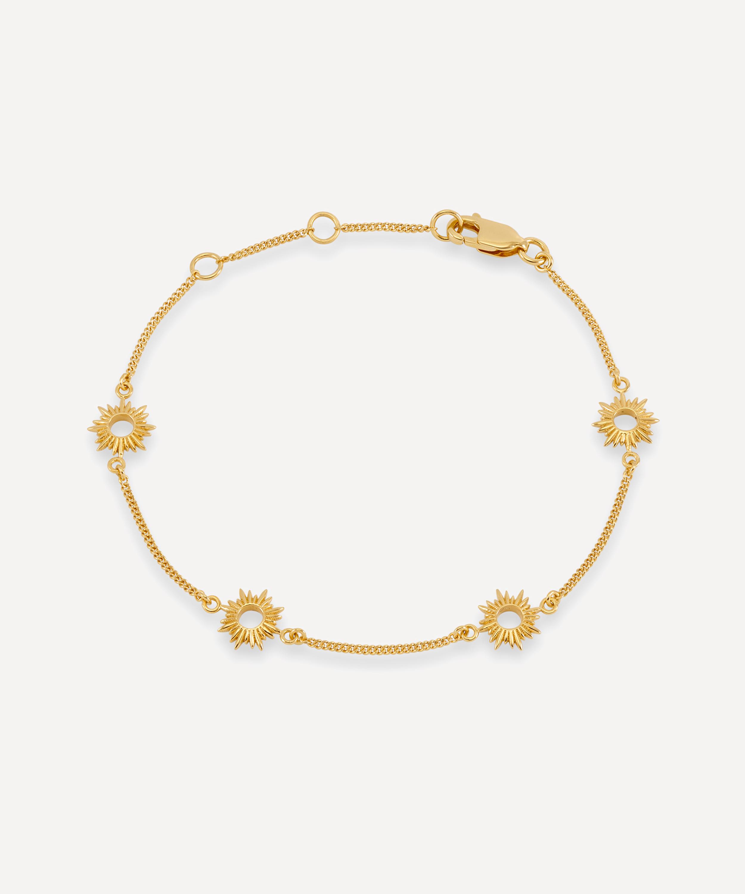 Rachel Jackson - 22ct Gold-Plated Mini Eternal Sun Bracelet image number 0