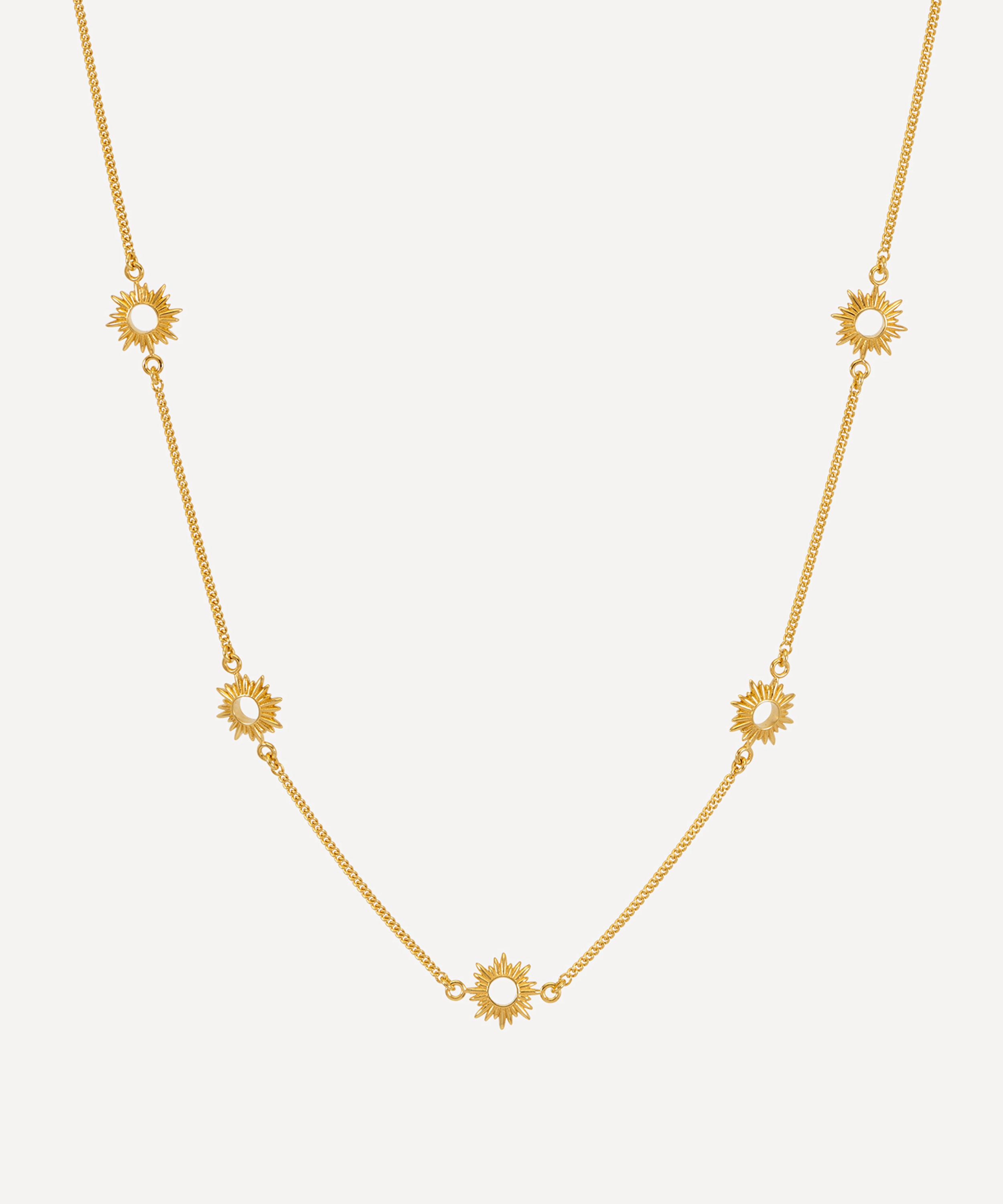 Rachel Jackson - 22ct Gold-Plated Eternal Sun Chocker Necklace image number 0