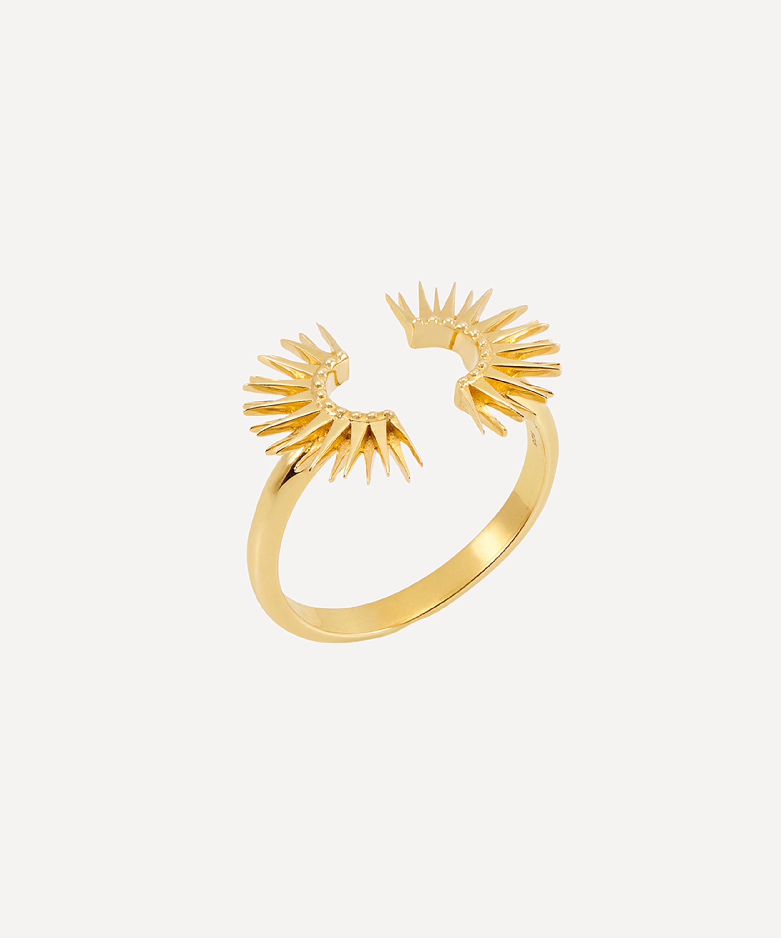 Rachel Jackson - 22ct Gold-Plated Electric Goddess Adjustable Ring image number 0