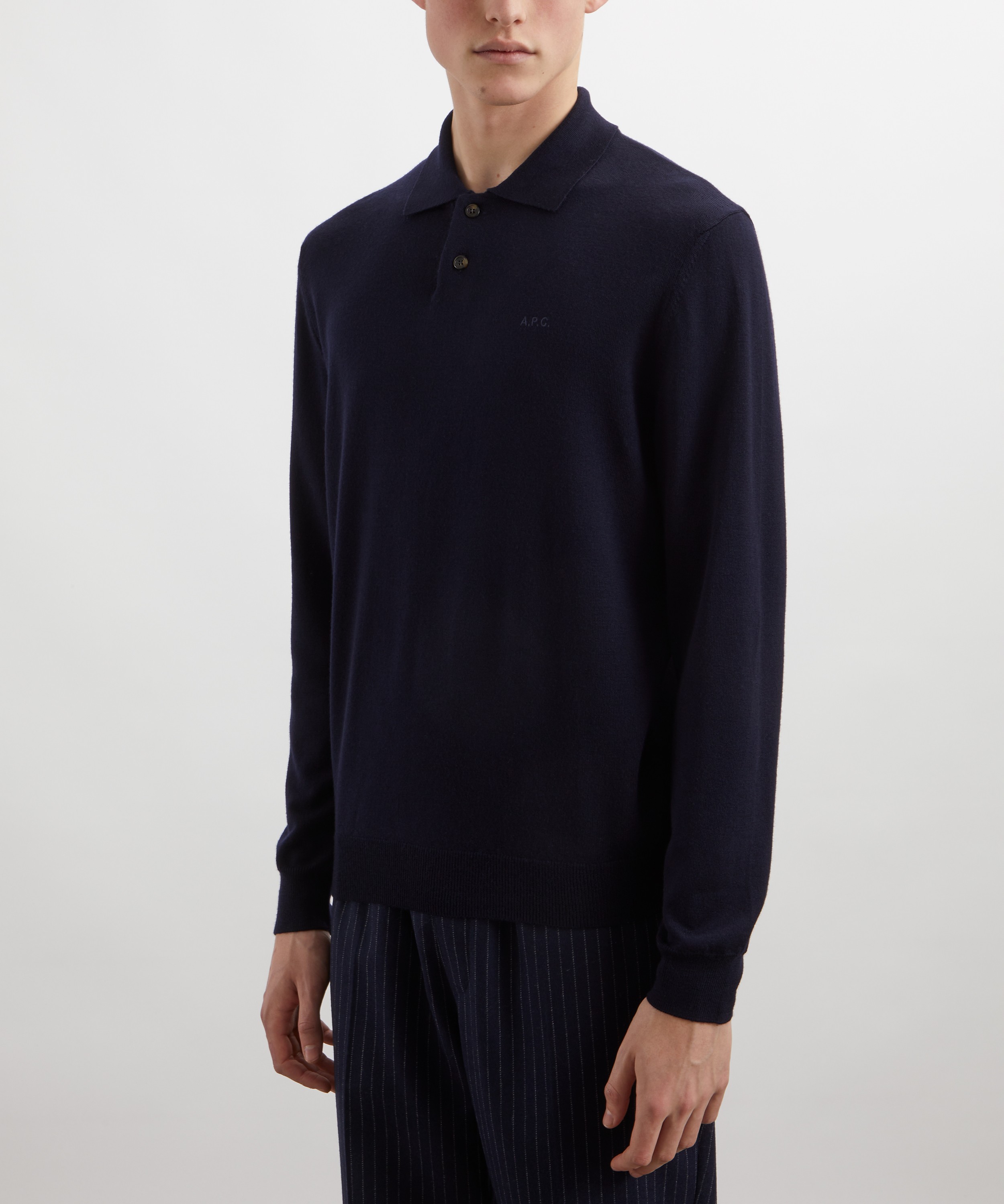 A.P.C. - Jacob Logo Polo Jumper image number 2