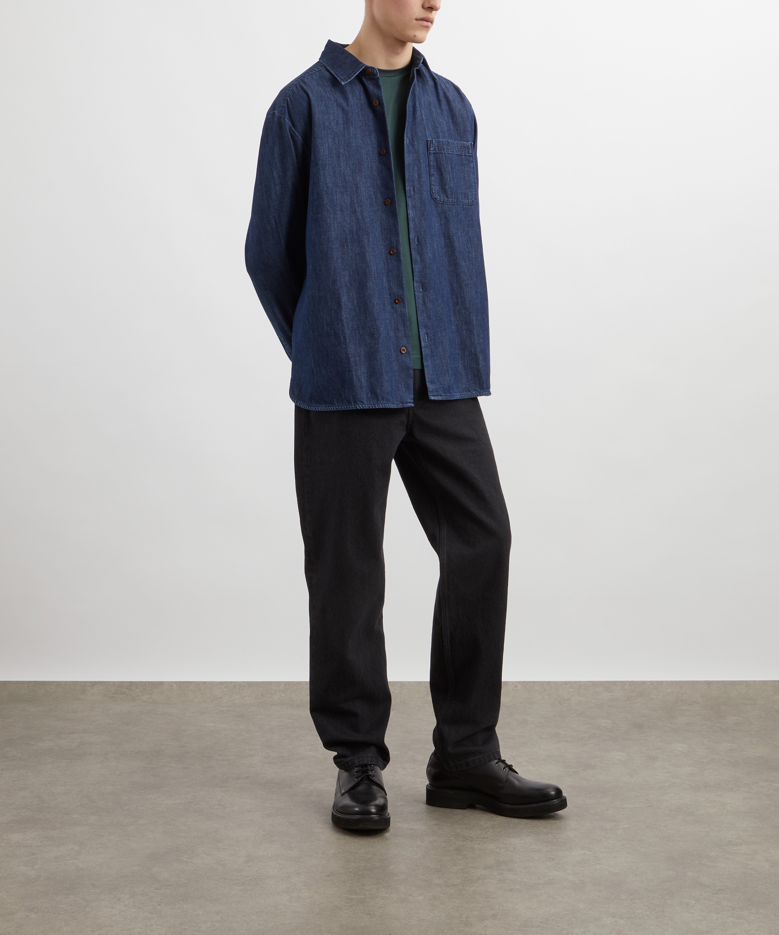 A.P.C. - Malo Logo Denim Shirt image number 1