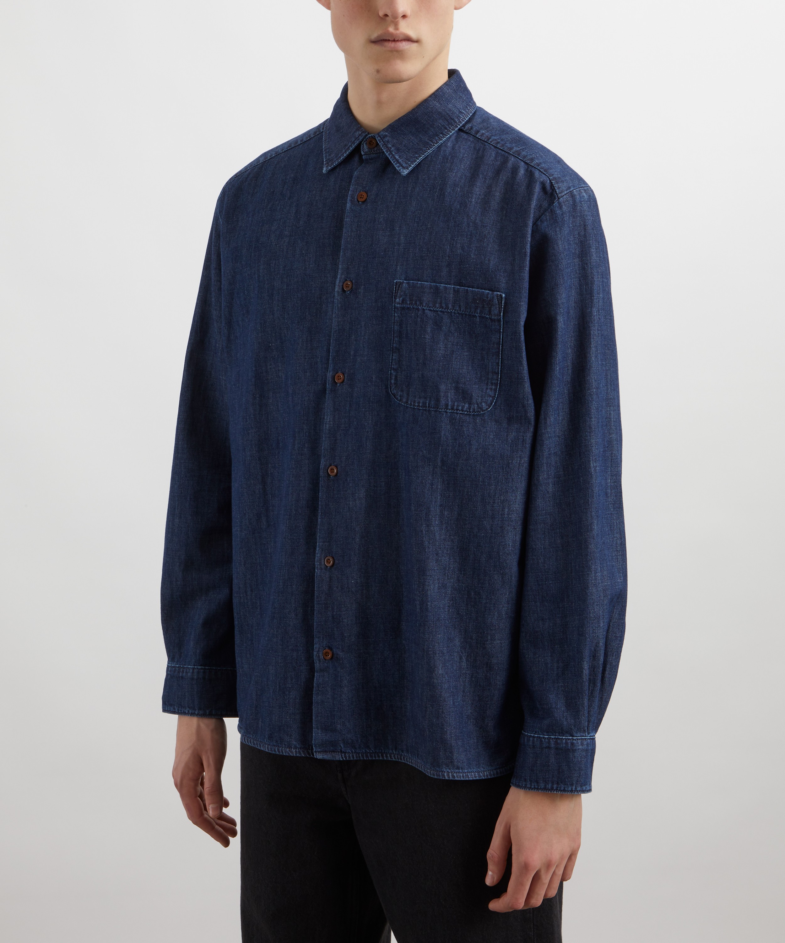 A.P.C. - Malo Logo Denim Shirt image number 2