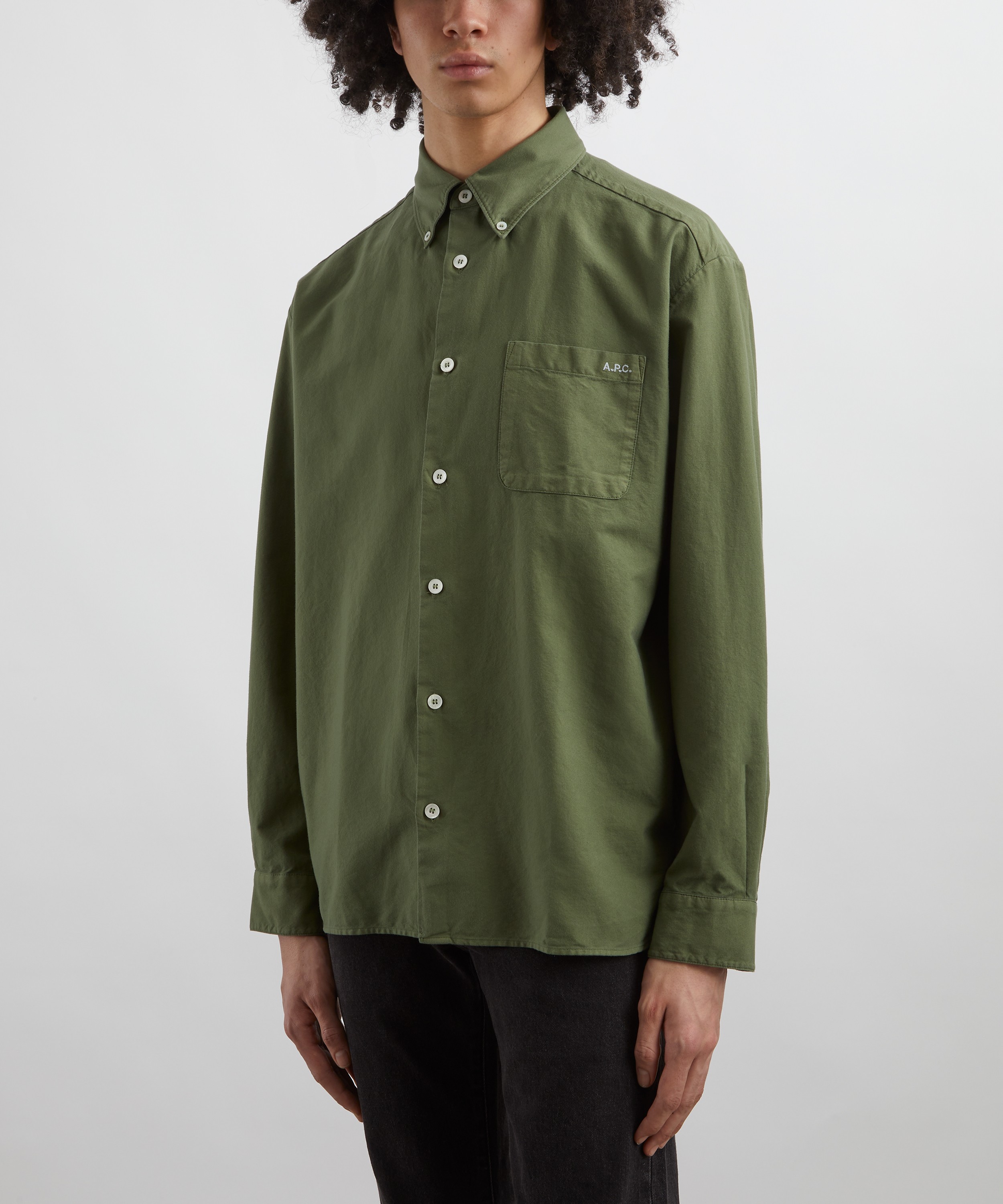 A.P.C. - Mateo Logo Cotton Shirt image number 2