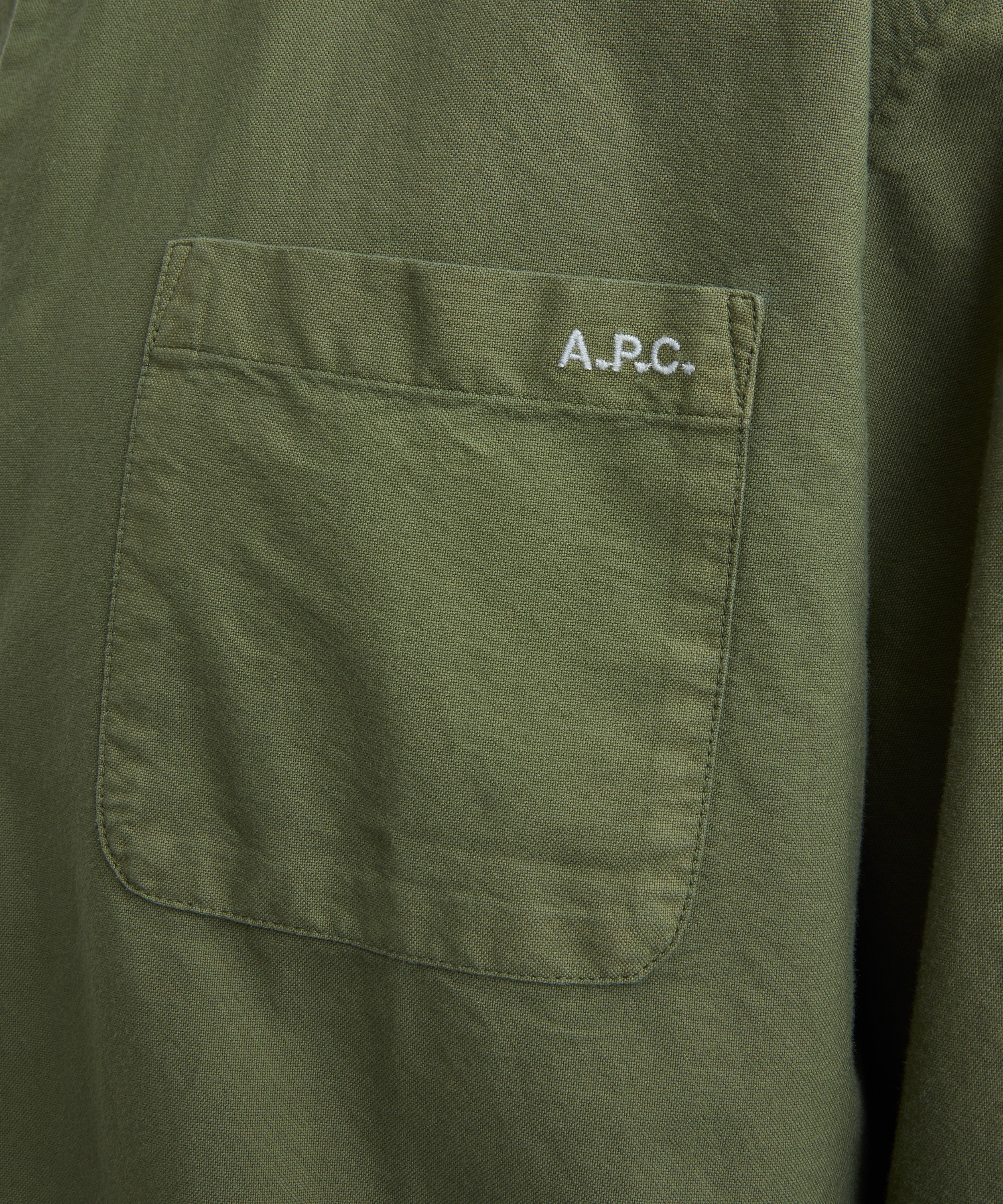 A.P.C. - Mateo Logo Cotton Shirt image number 4