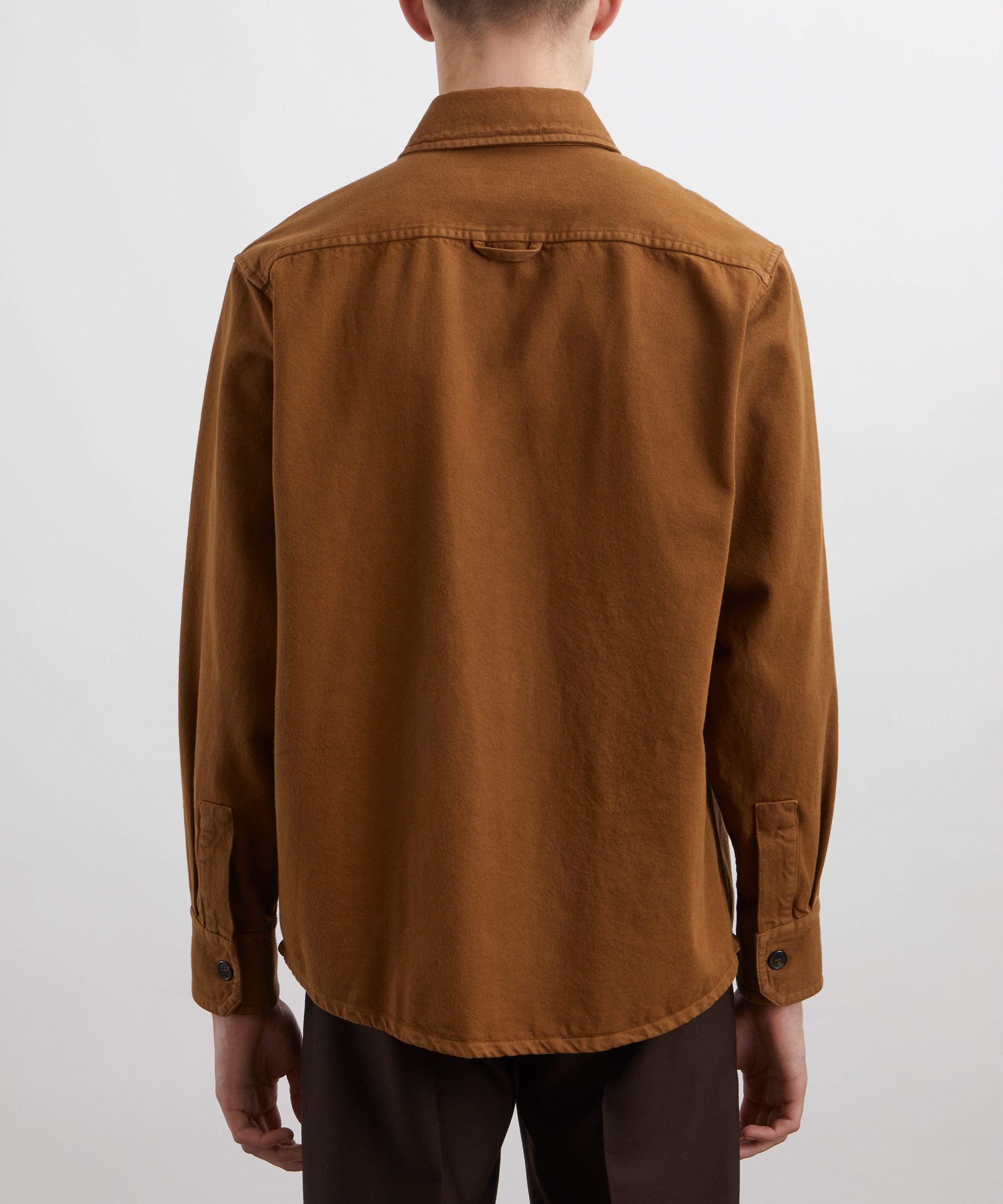 A.P.C. - Basile Brodée Poitrine Denim Overshirt image number 3