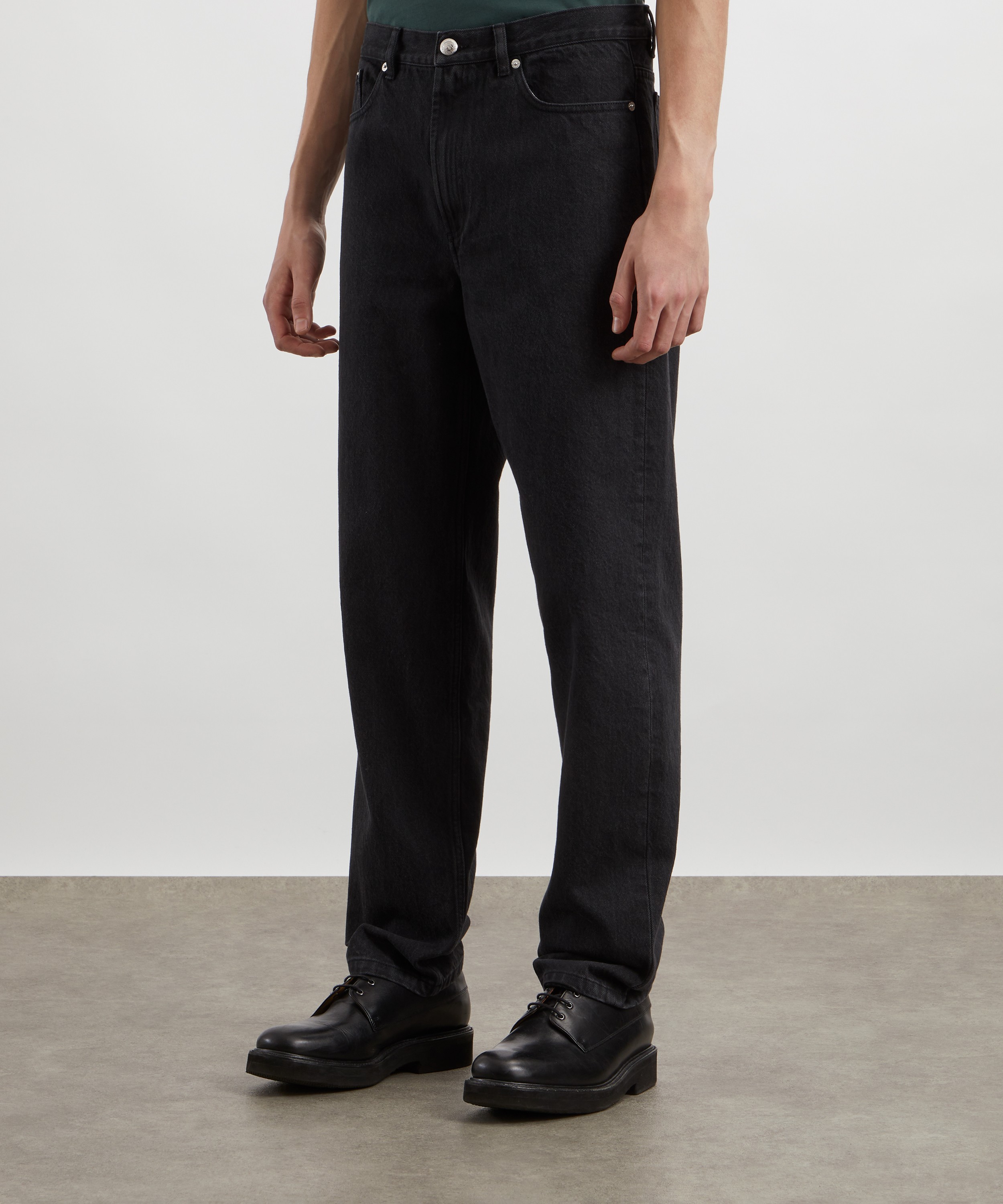 A.P.C. - Martin Stonewashed Black Denim Jeans image number 2