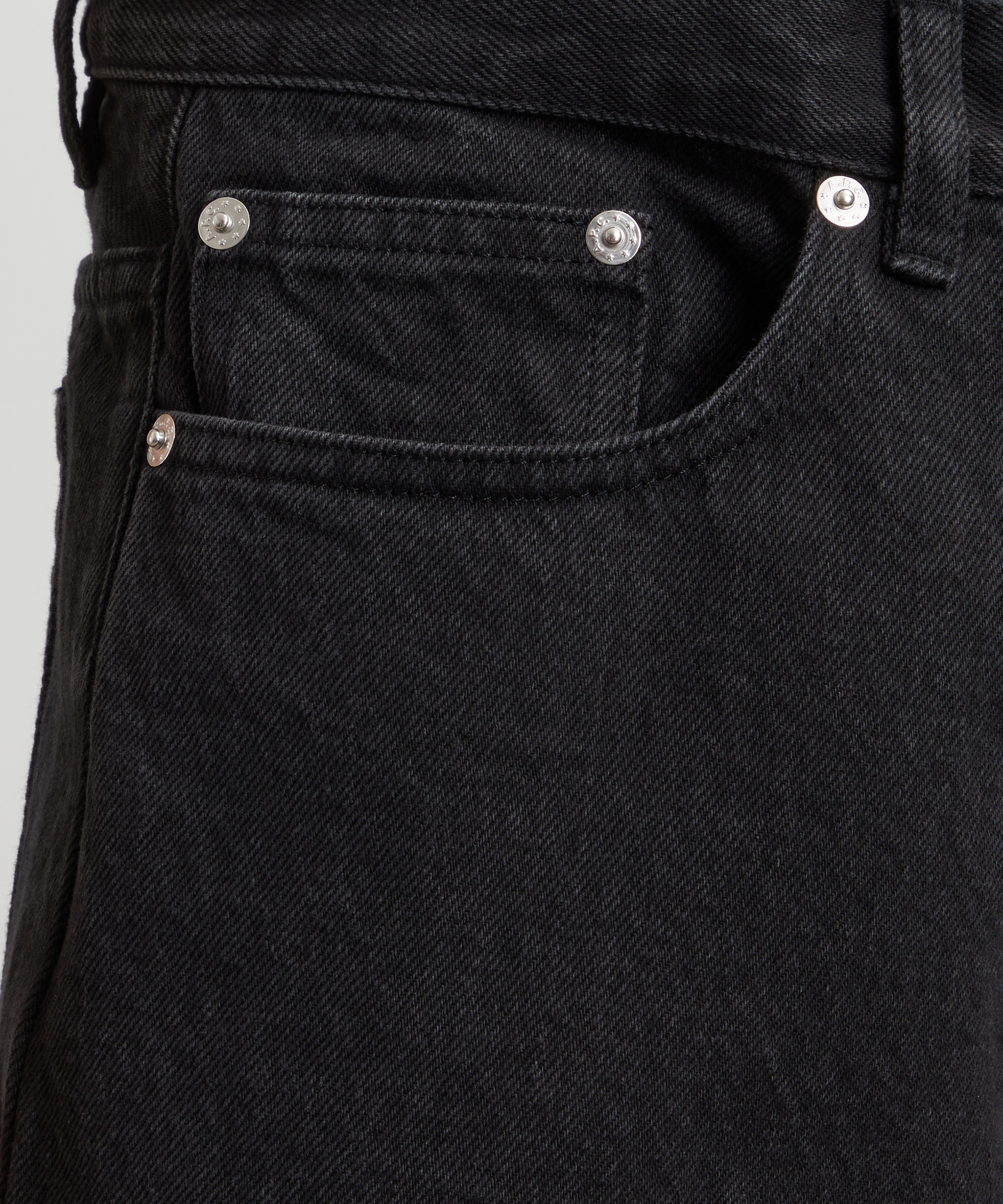 A.P.C. - Martin Stonewashed Black Denim Jeans image number 4