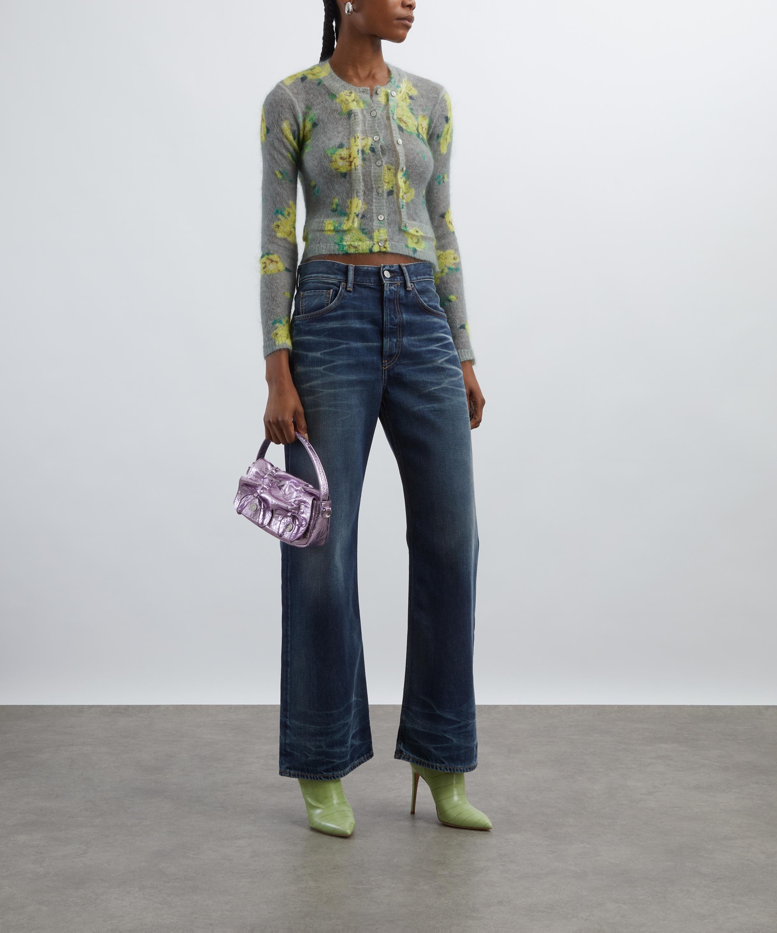 Acne Studios - Floral Layered Mohair Cardigan image number 1
