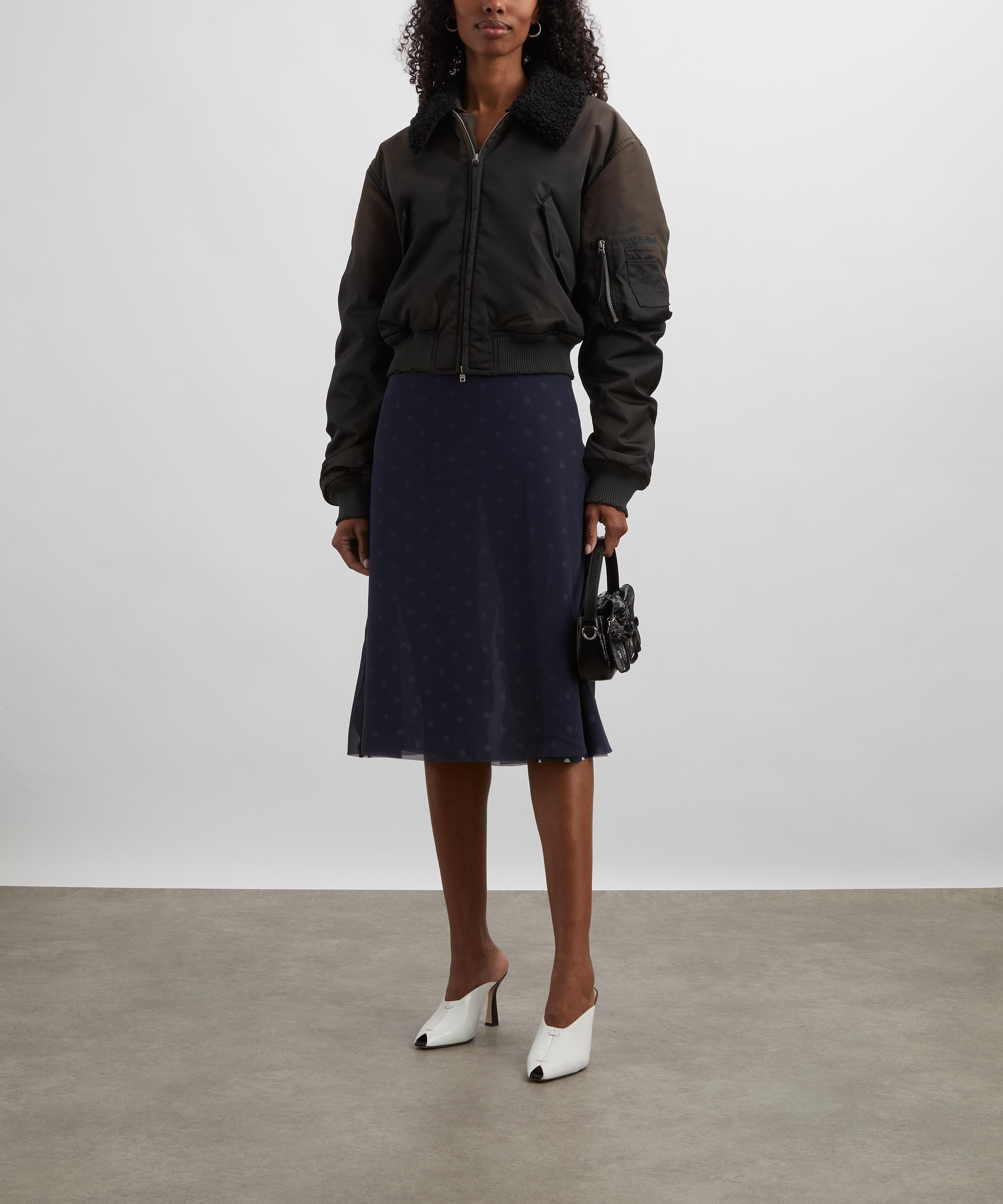 Acne Studios - Mesh-Layered Polka-Dot Skirt image number 1
