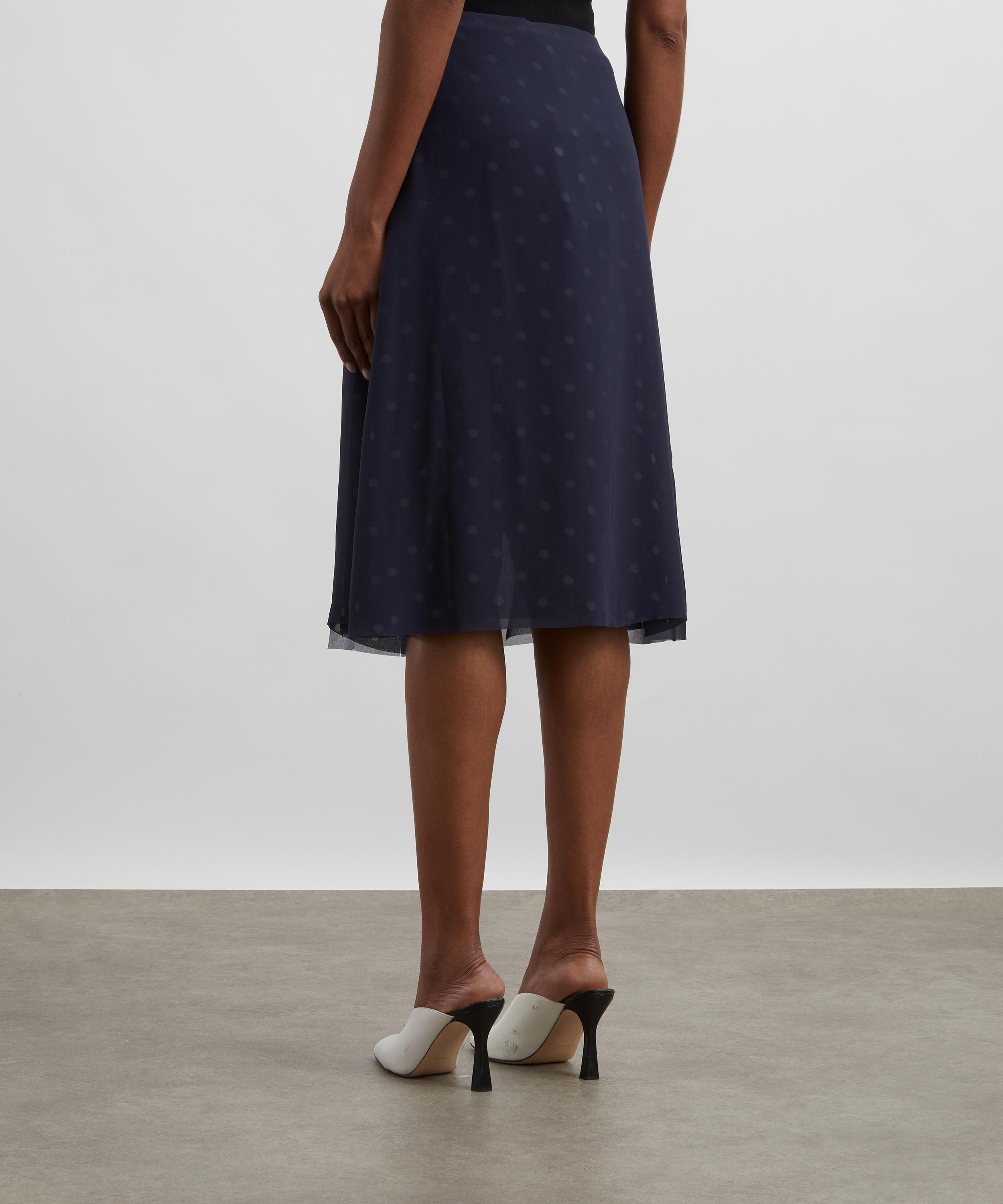 Acne Studios - Mesh-Layered Polka-Dot Skirt image number 3