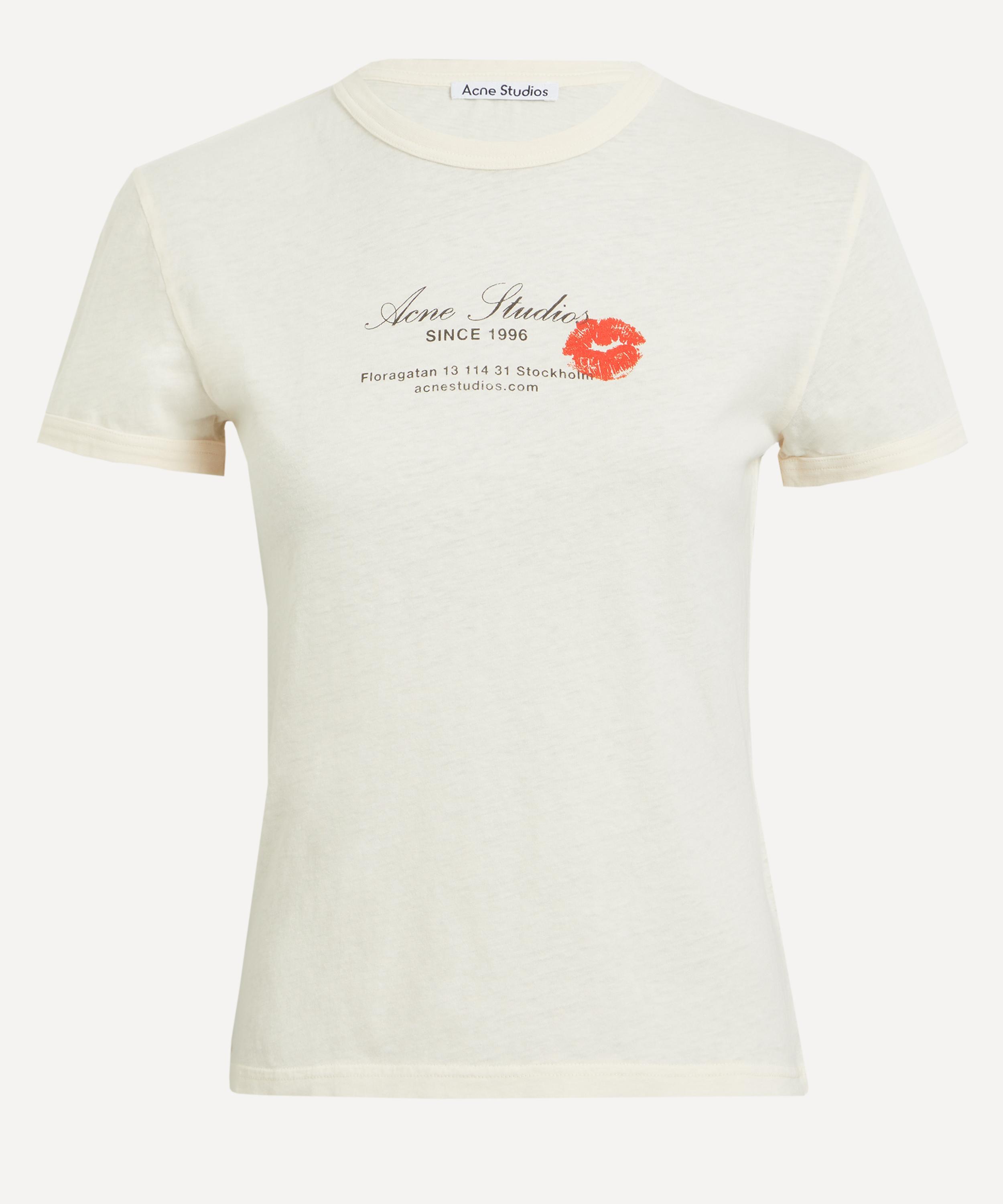 Acne Studios - Printed Kiss Logo T-Shirt image number 0