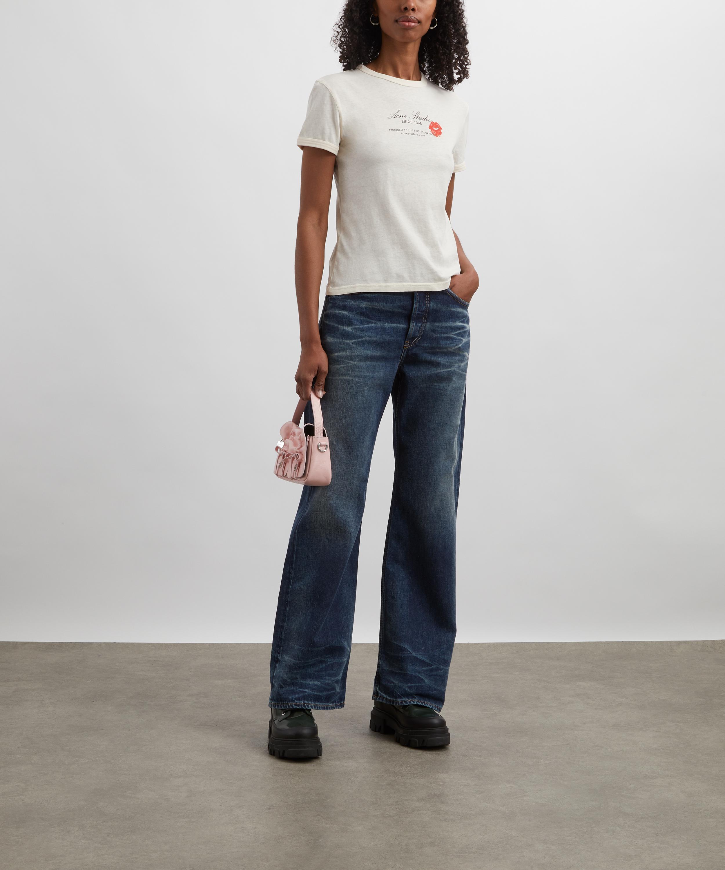 Acne Studios - Printed Kiss Logo T-Shirt image number 1