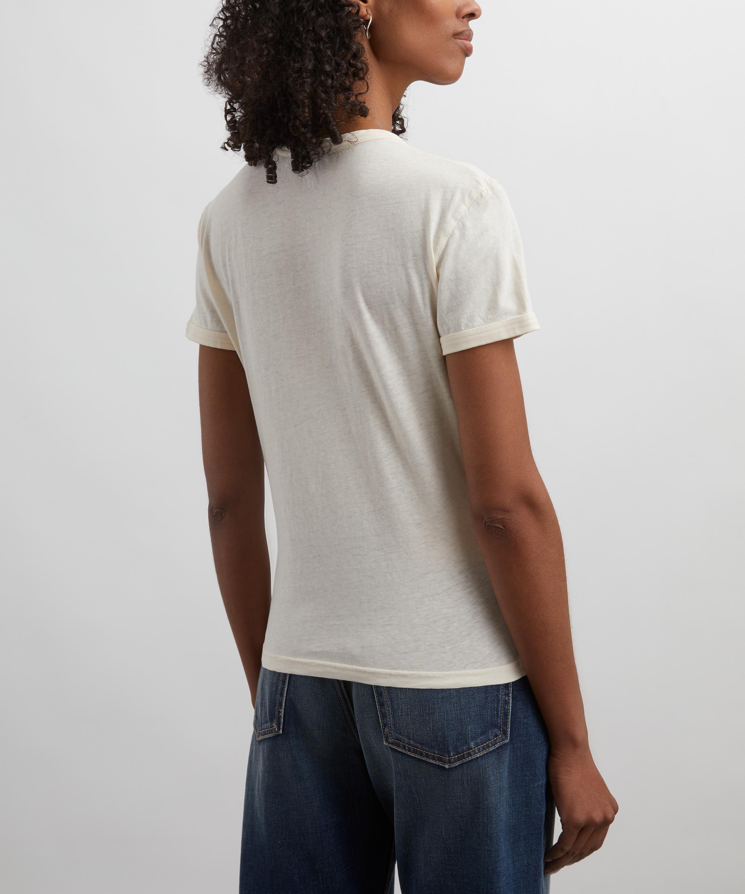 Acne Studios - Printed Kiss Logo T-Shirt image number 3