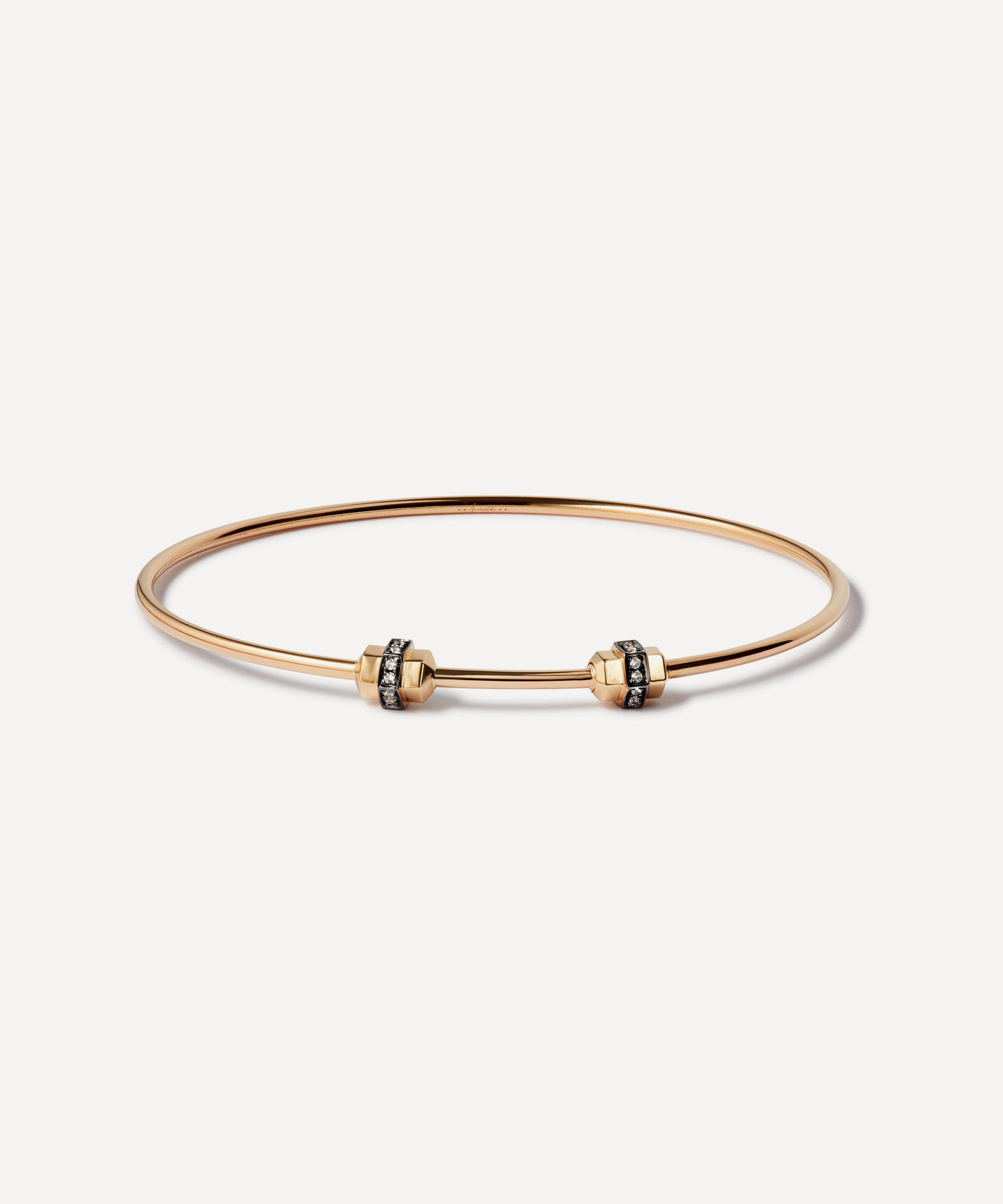 Annoushka - 18ct Gold Sapphire Charm Bangle Bracelet image number 0