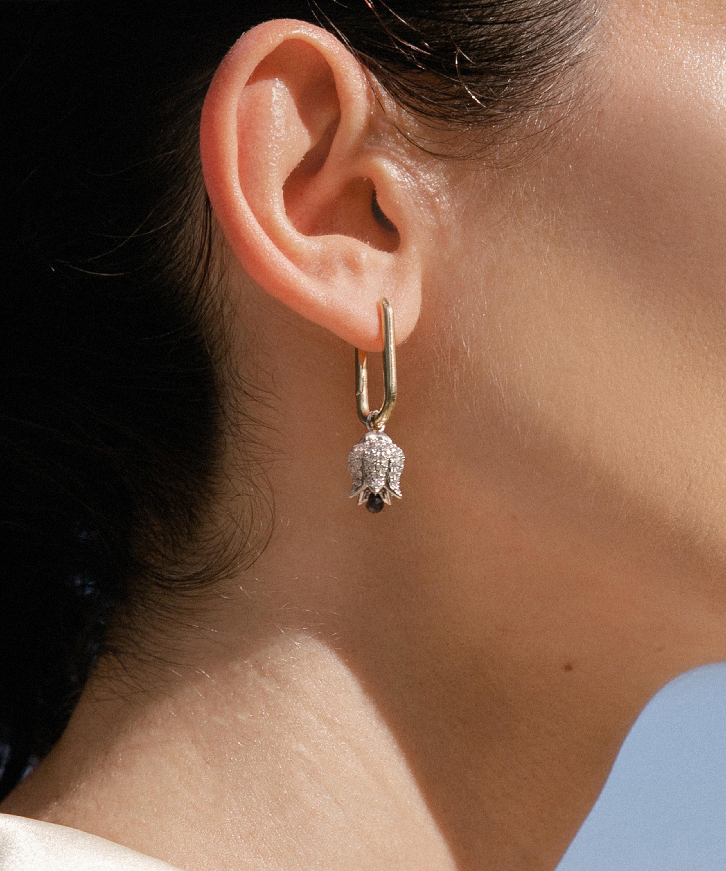 Annoushka - 18ct White Gold Tulip Diamond Earring Drops image number 1
