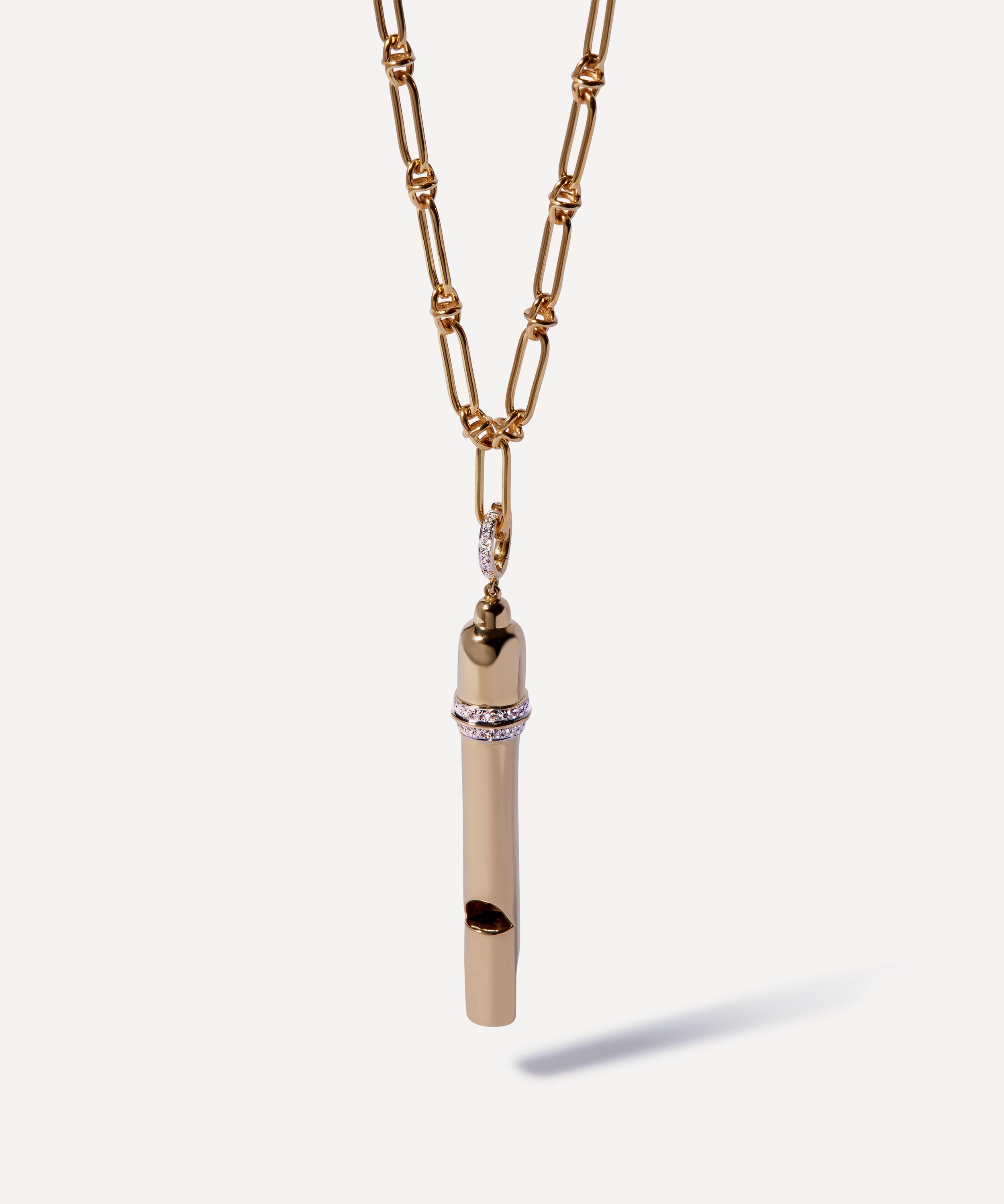 Annoushka - 18ct Gold Whistle Charm Pendant image number 2