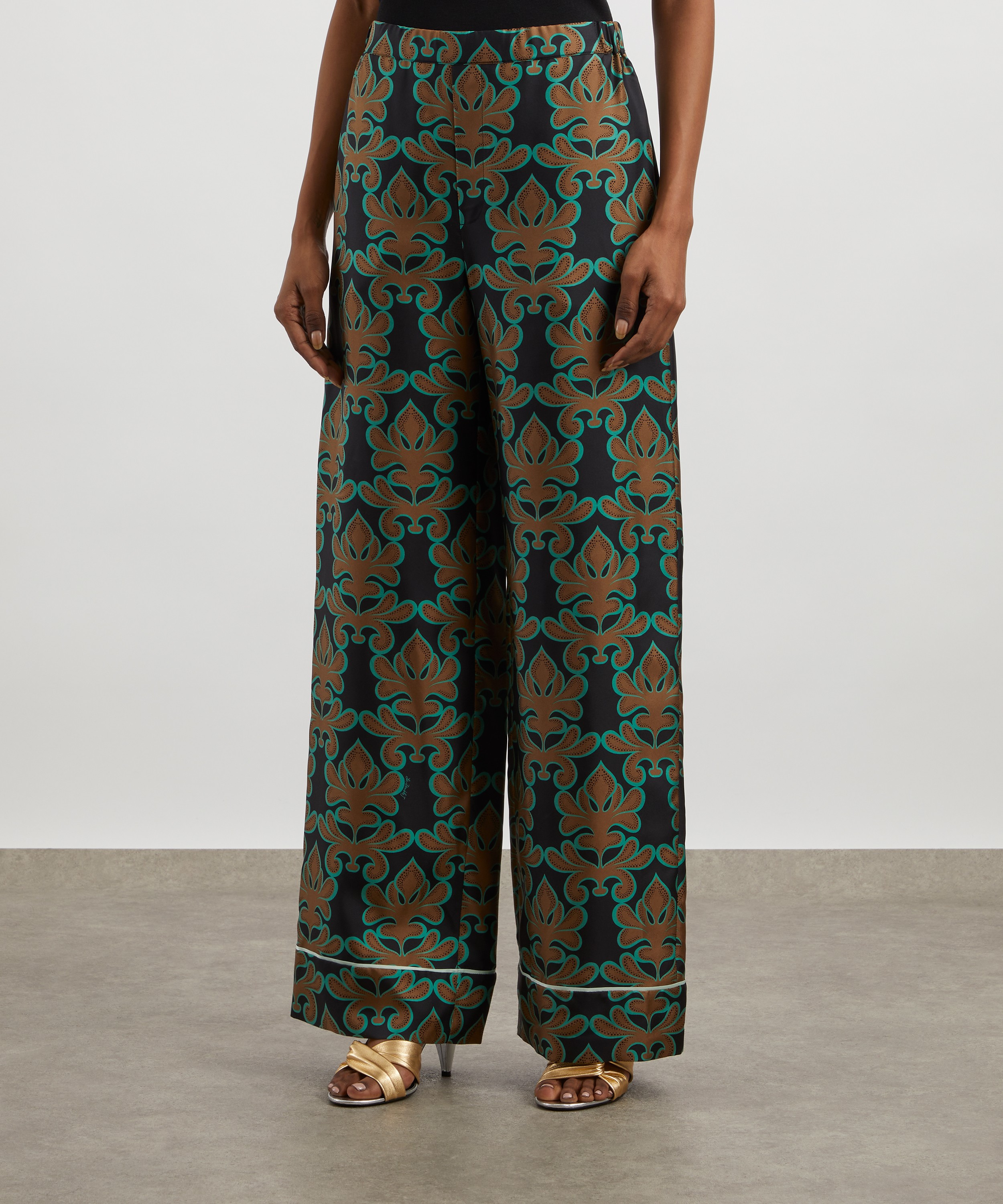 La DoubleJ - Silk Twill Pyjama Trousers image number 2