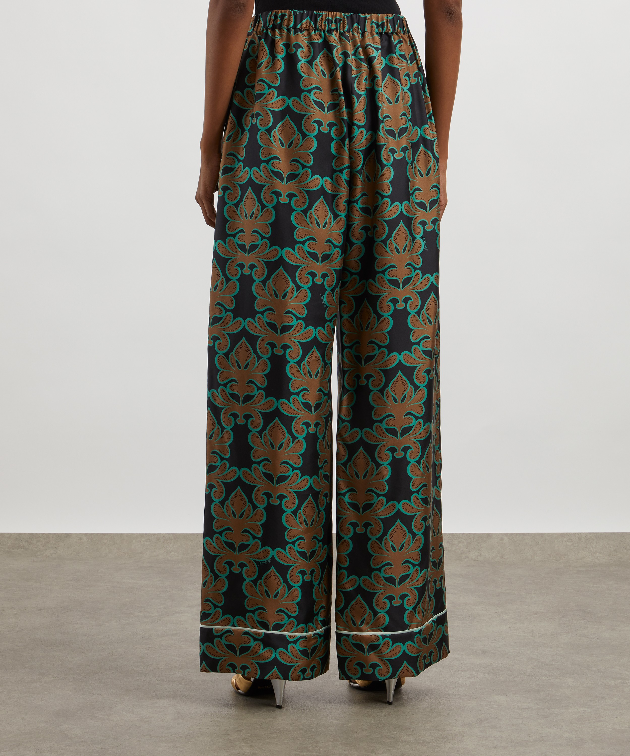 La DoubleJ - Silk Twill Pyjama Trousers image number 3