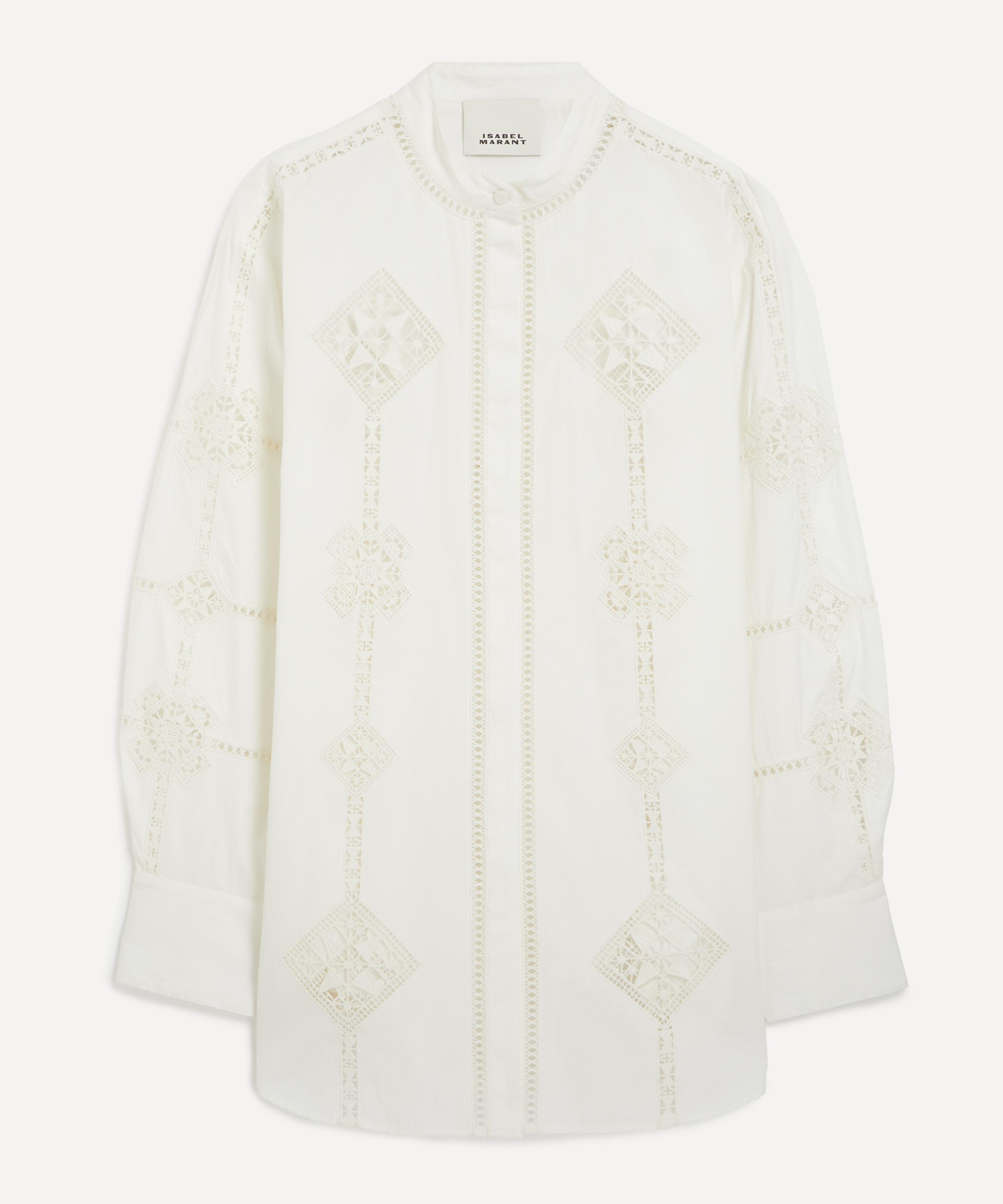 Isabel Marant - Soeline Openwork Poplin Shirt image number 0