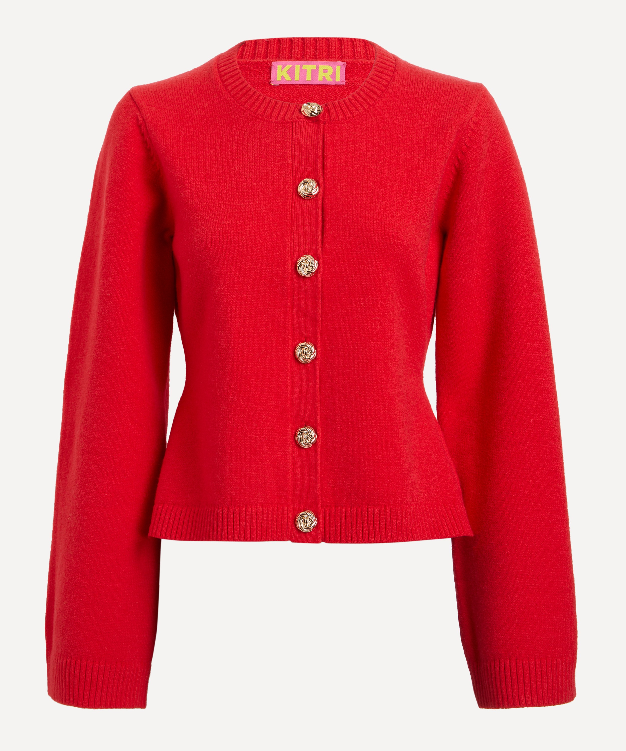 KITRI - Cleo Red Knit Cardigan image number 0