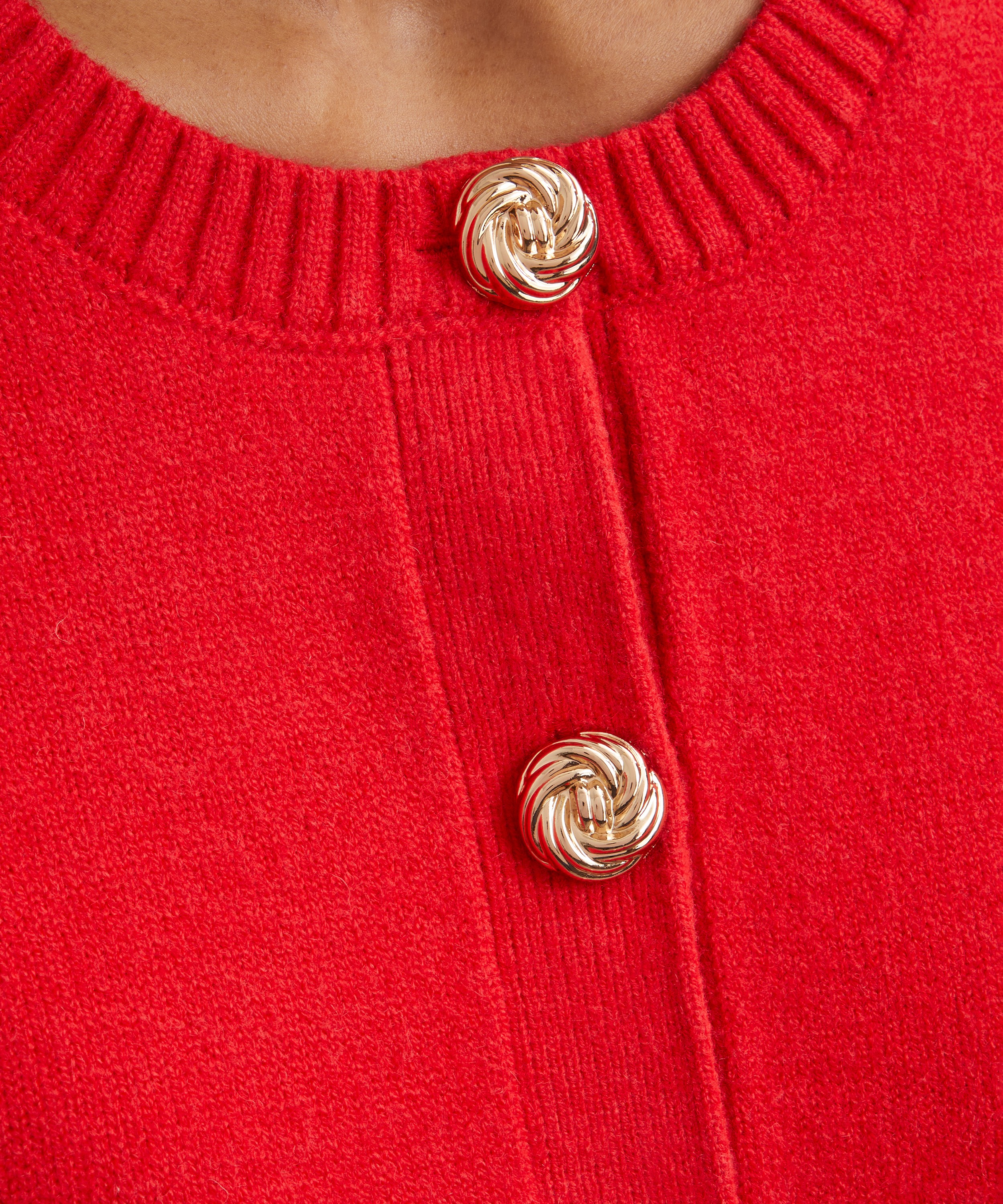 KITRI - Cleo Red Knit Cardigan image number 4