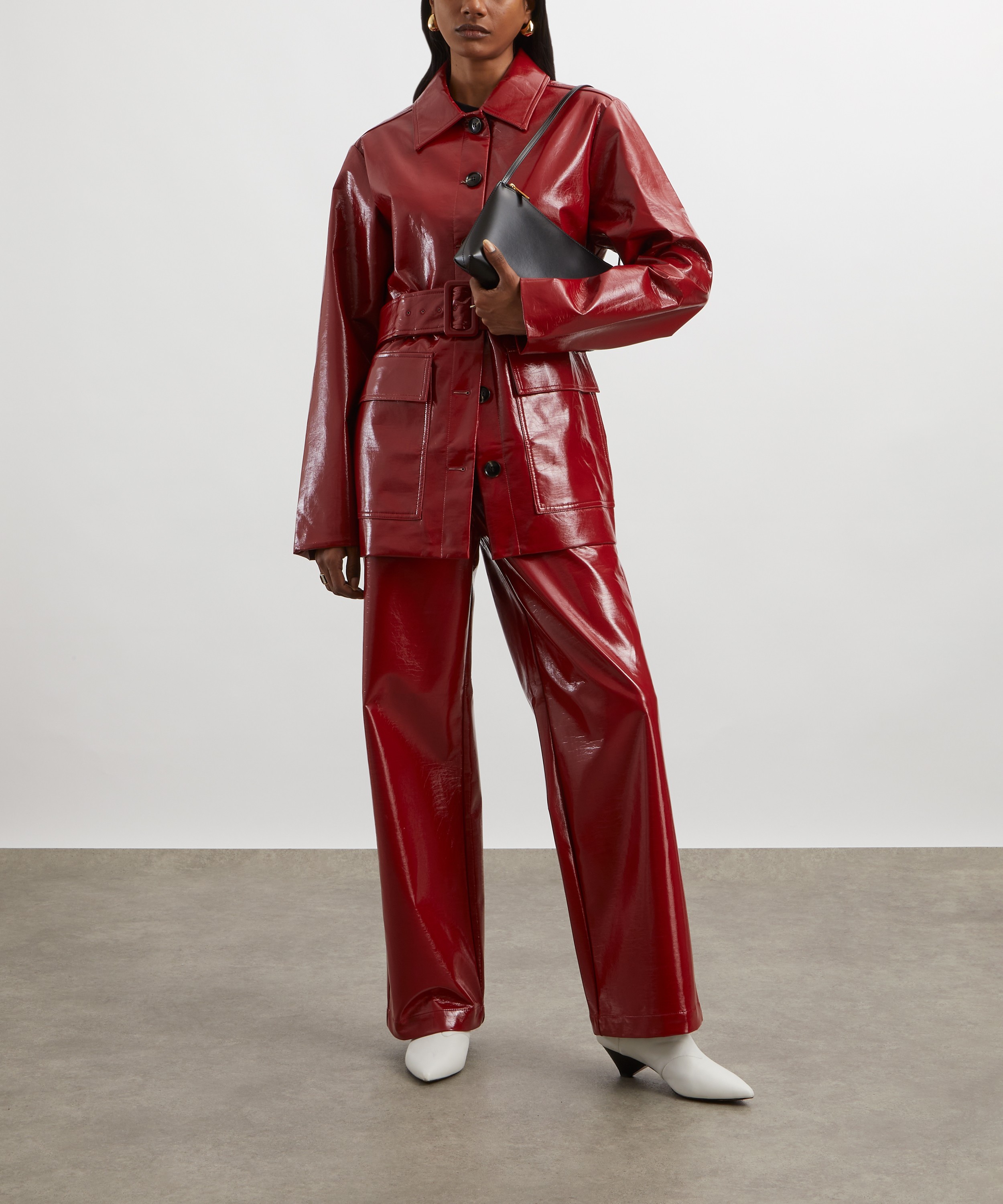 KITRI - Remi Red Vinyl Trousers image number 1