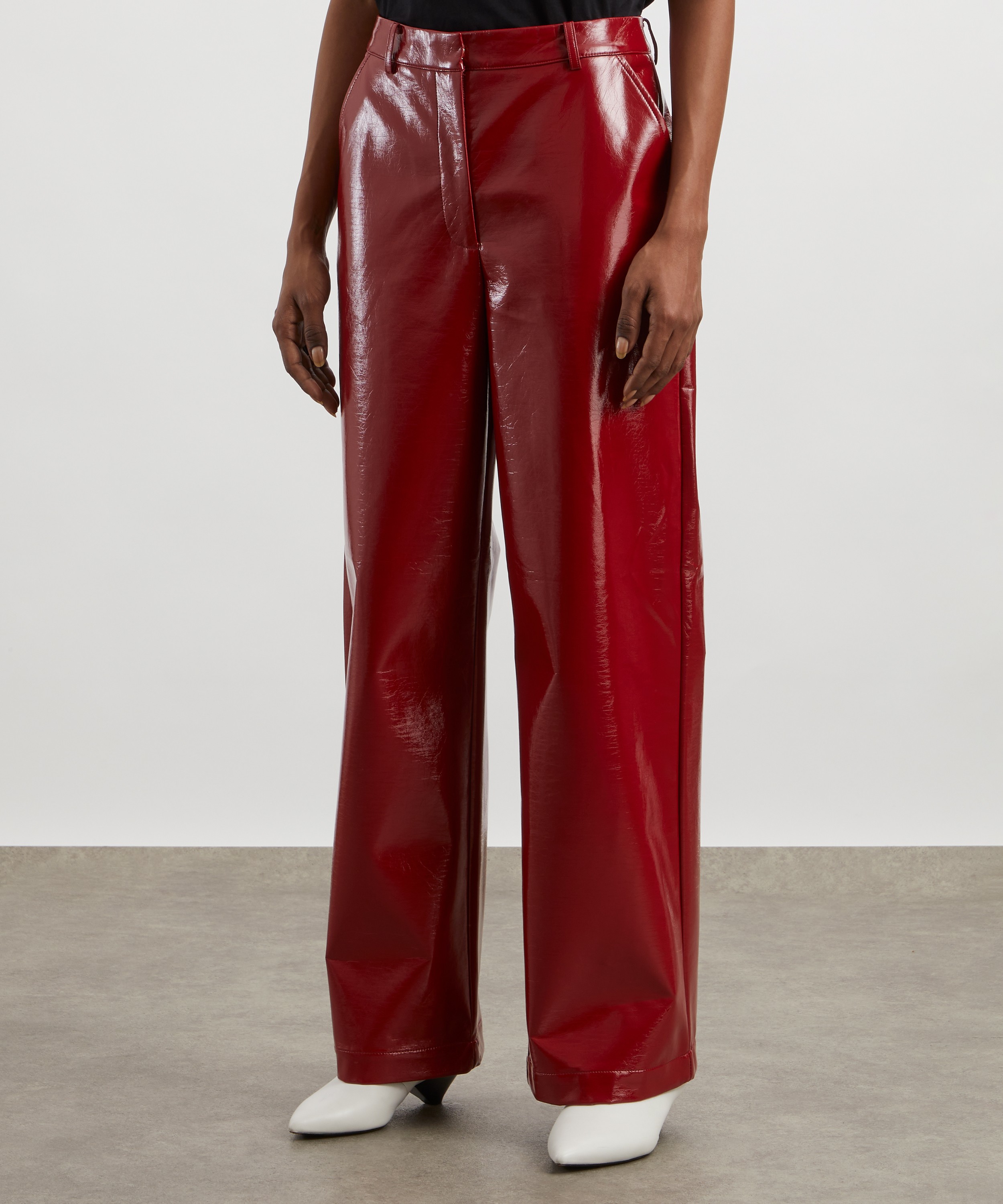 KITRI - Remi Red Vinyl Trousers image number 2