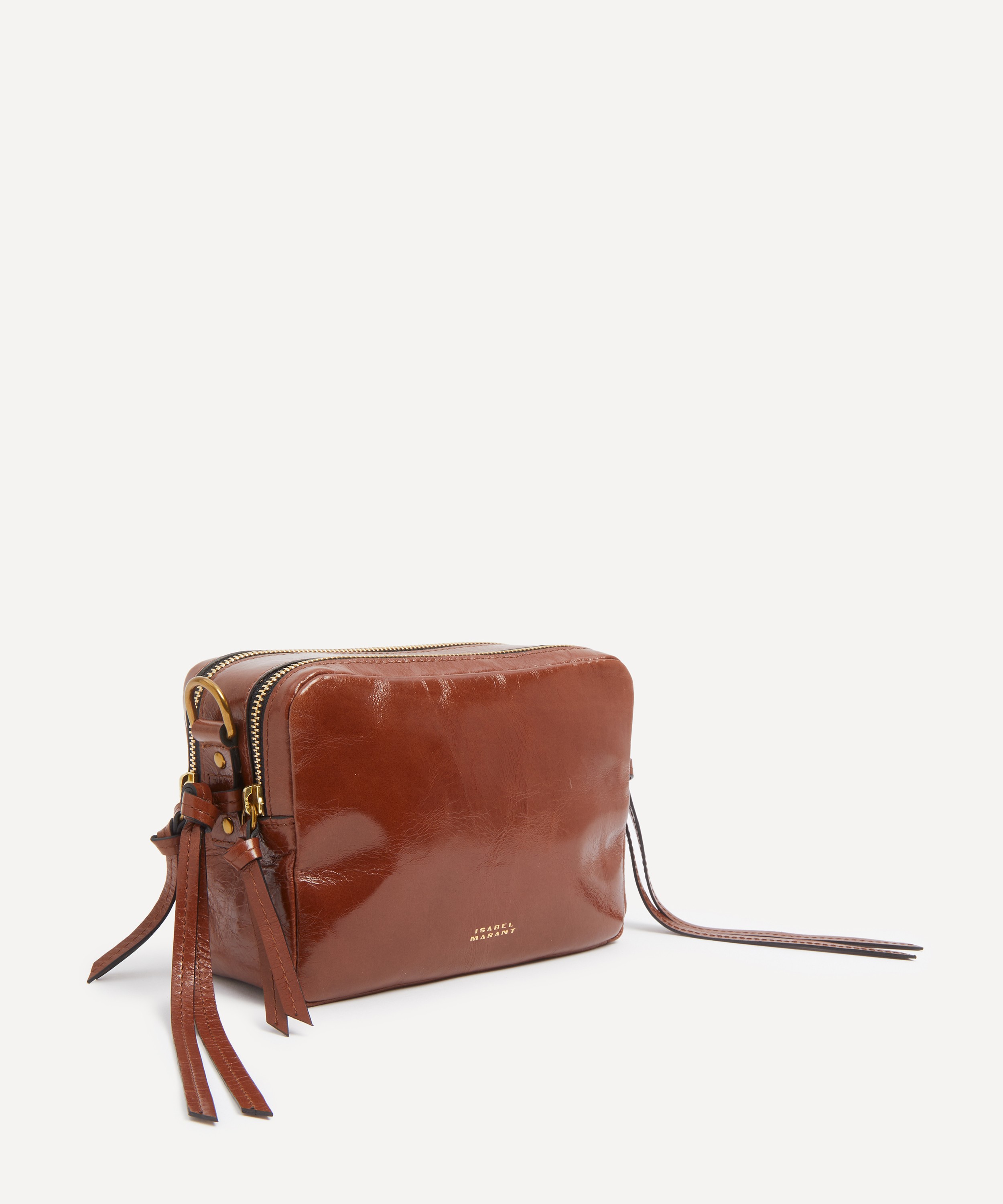 Isabel Marant - Wardy Shiny Leather Camera Crossbody Bag image number 2