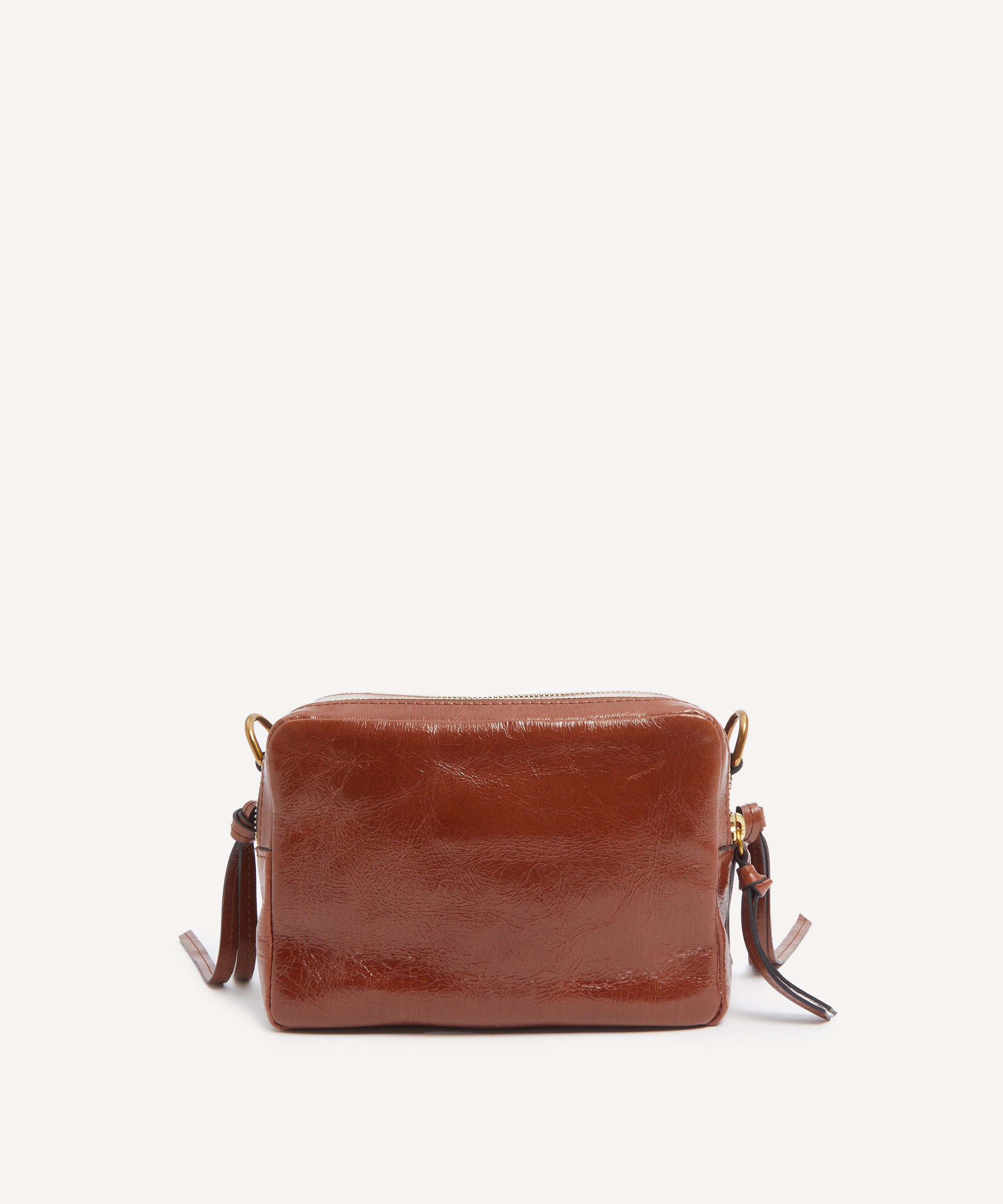 Isabel Marant - Wardy Shiny Leather Camera Crossbody Bag image number 3