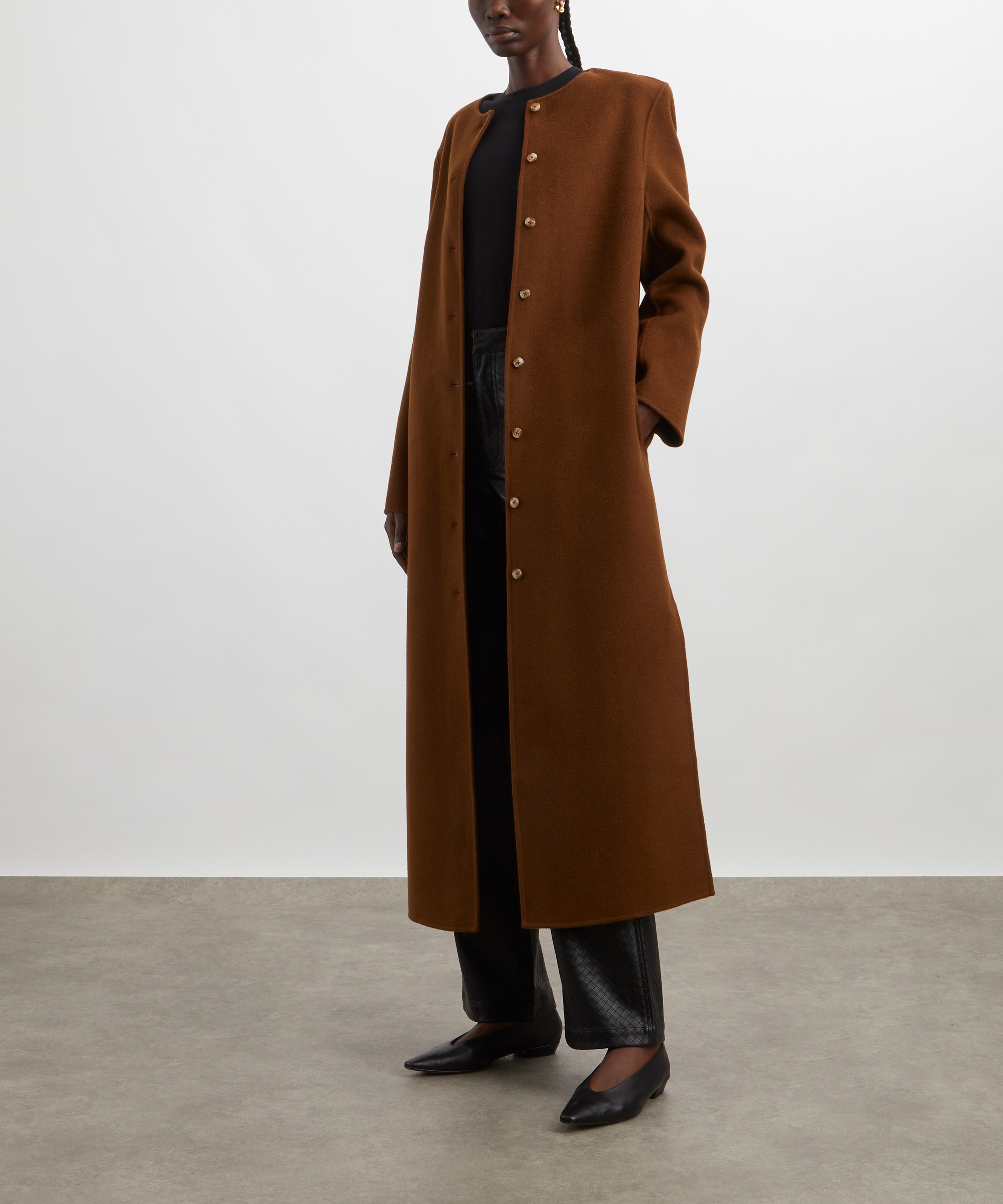 Loulou Studio - Martil Long Wool-Cashmere Coat image number 1