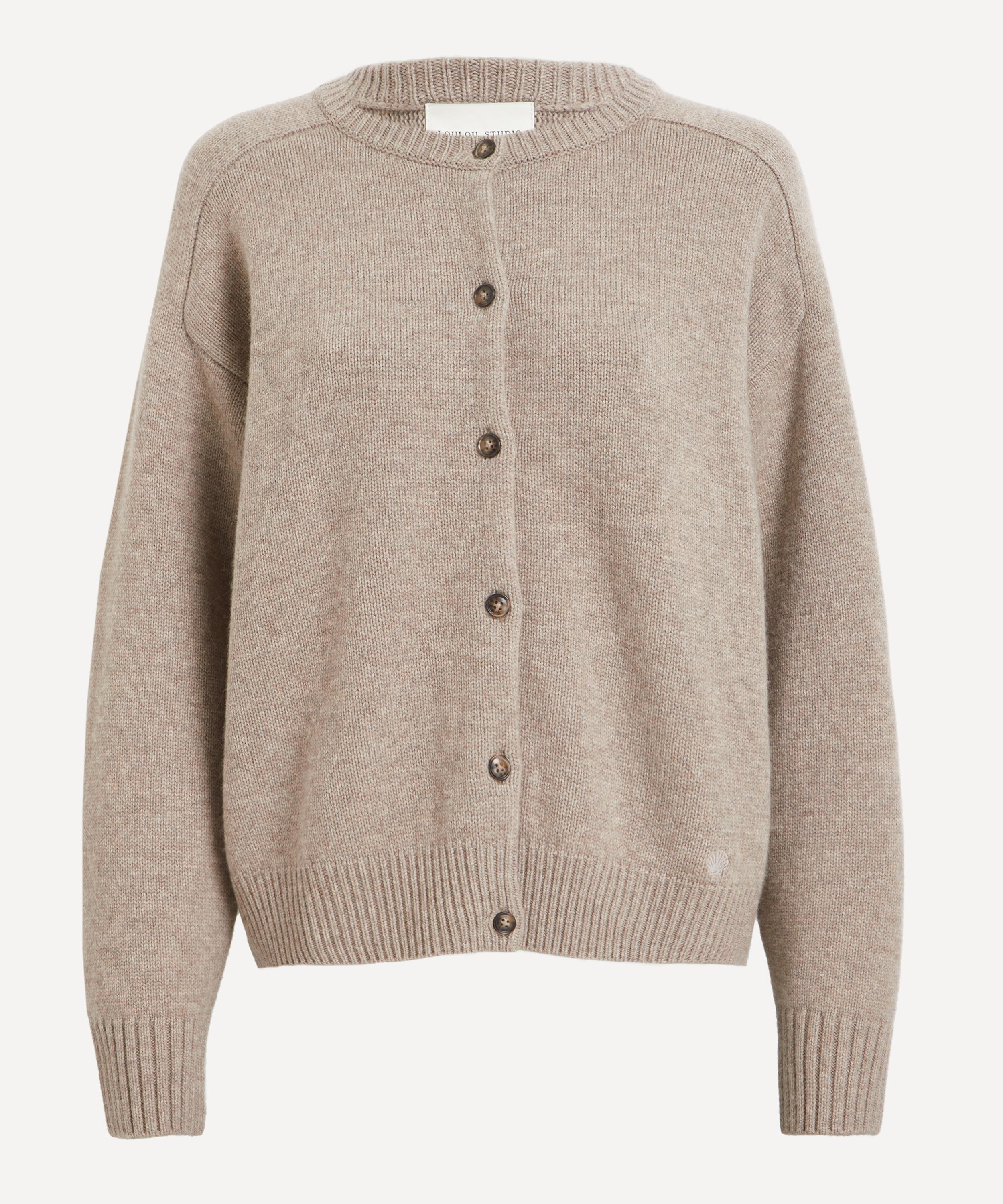 Loulou Studio - Aidar Round-Neck Wool-Cashmere Cardigan image number 0