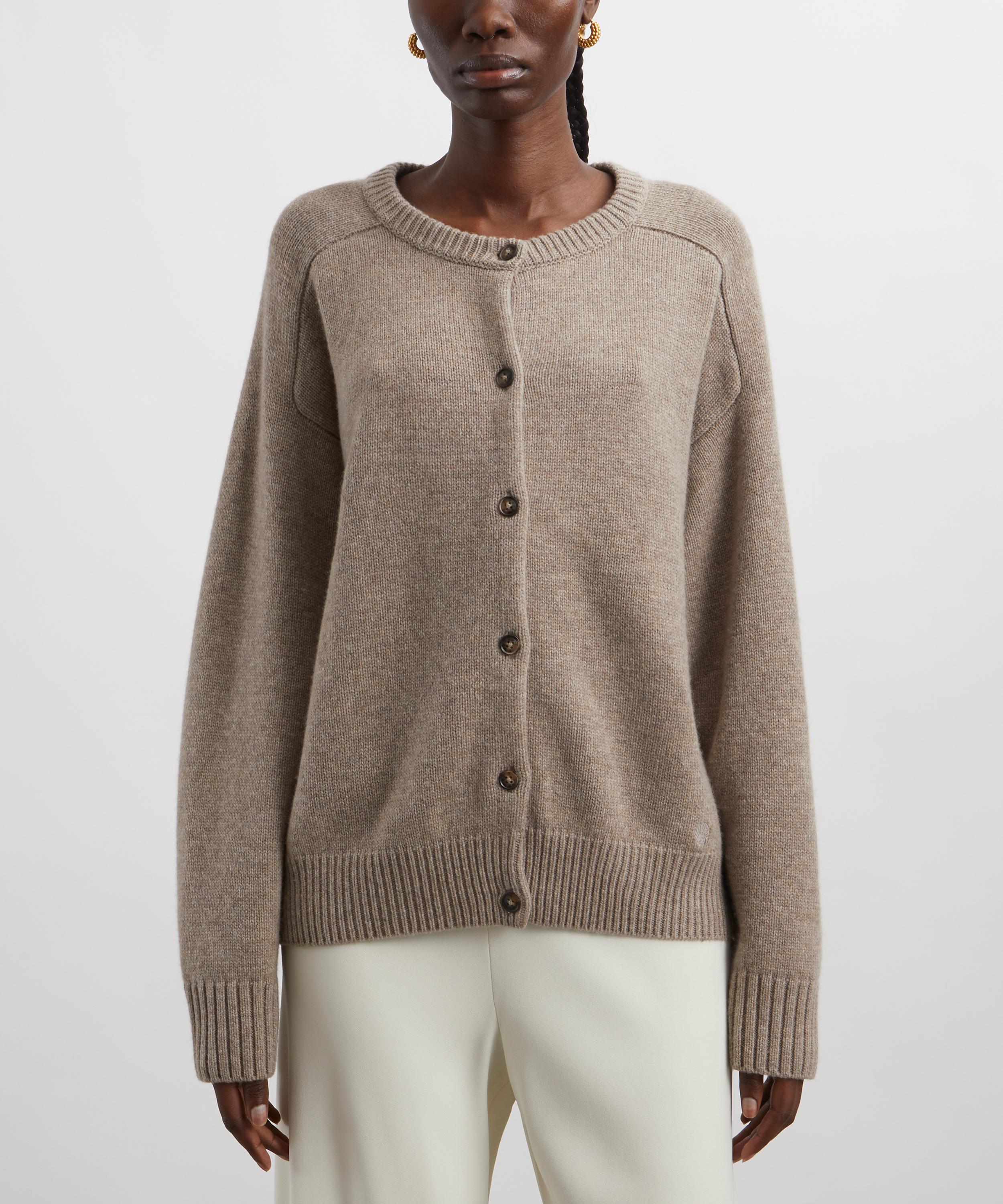 Loulou Studio - Aidar Round-Neck Wool-Cashmere Cardigan image number 2