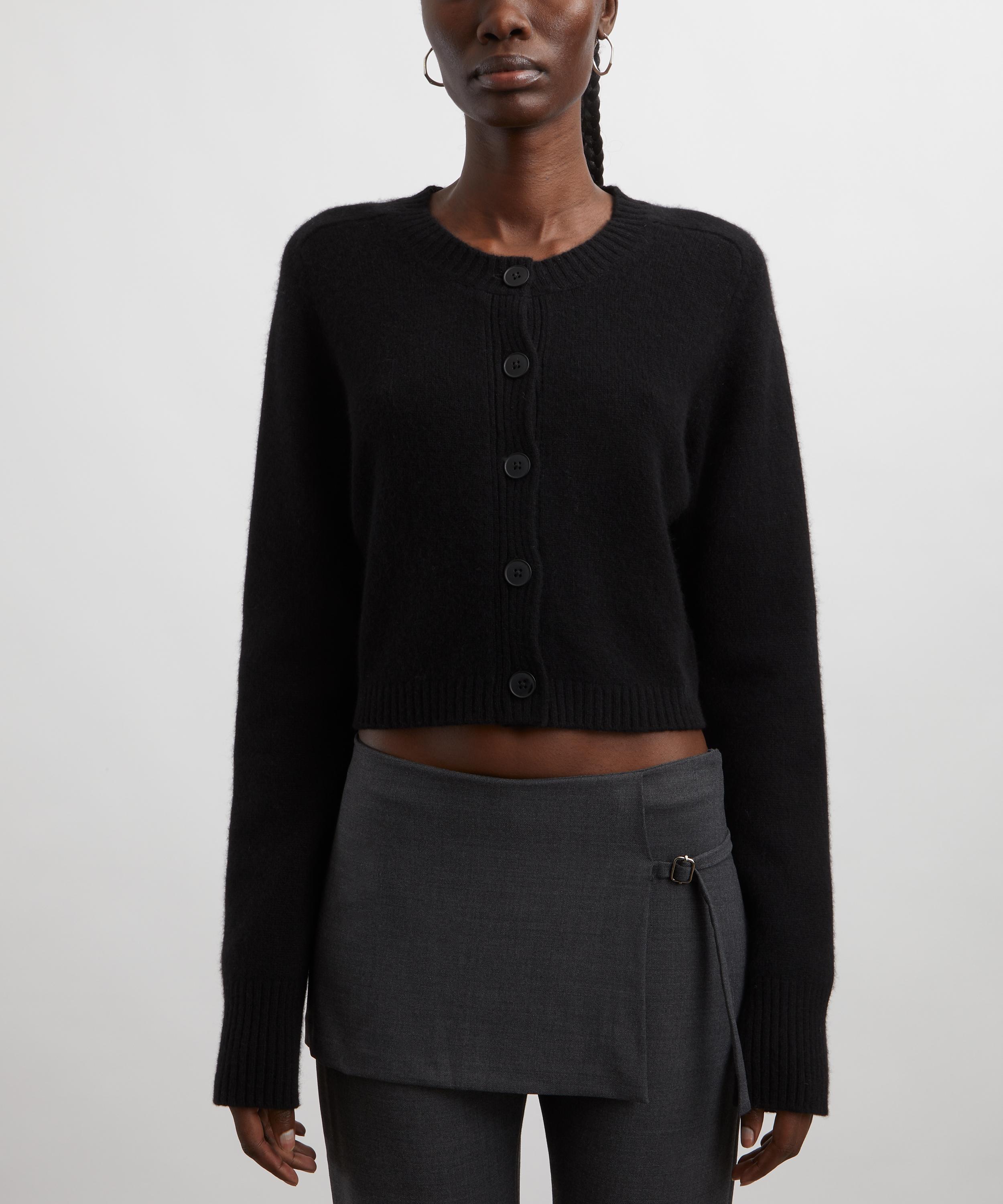 Loulou Studio - Zephir Cropped Cashmere Cardigan image number 2