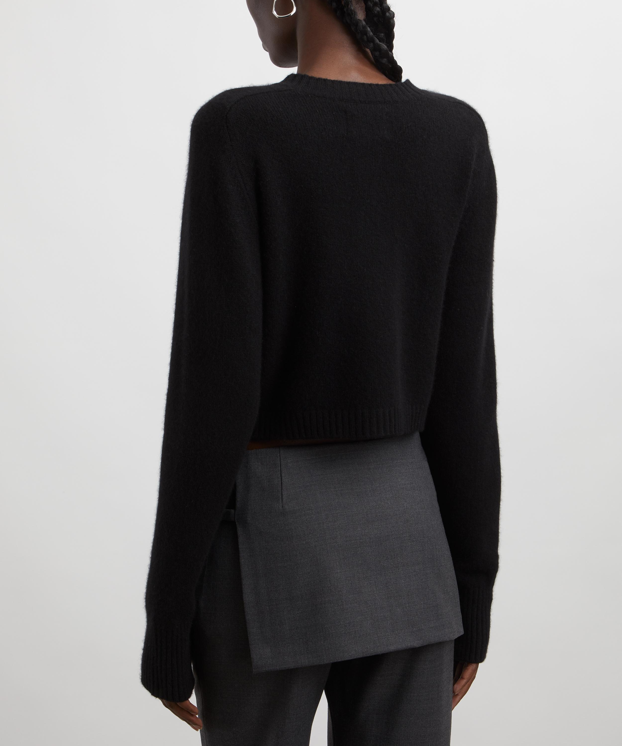 Loulou Studio - Zephir Cropped Cashmere Cardigan image number 3