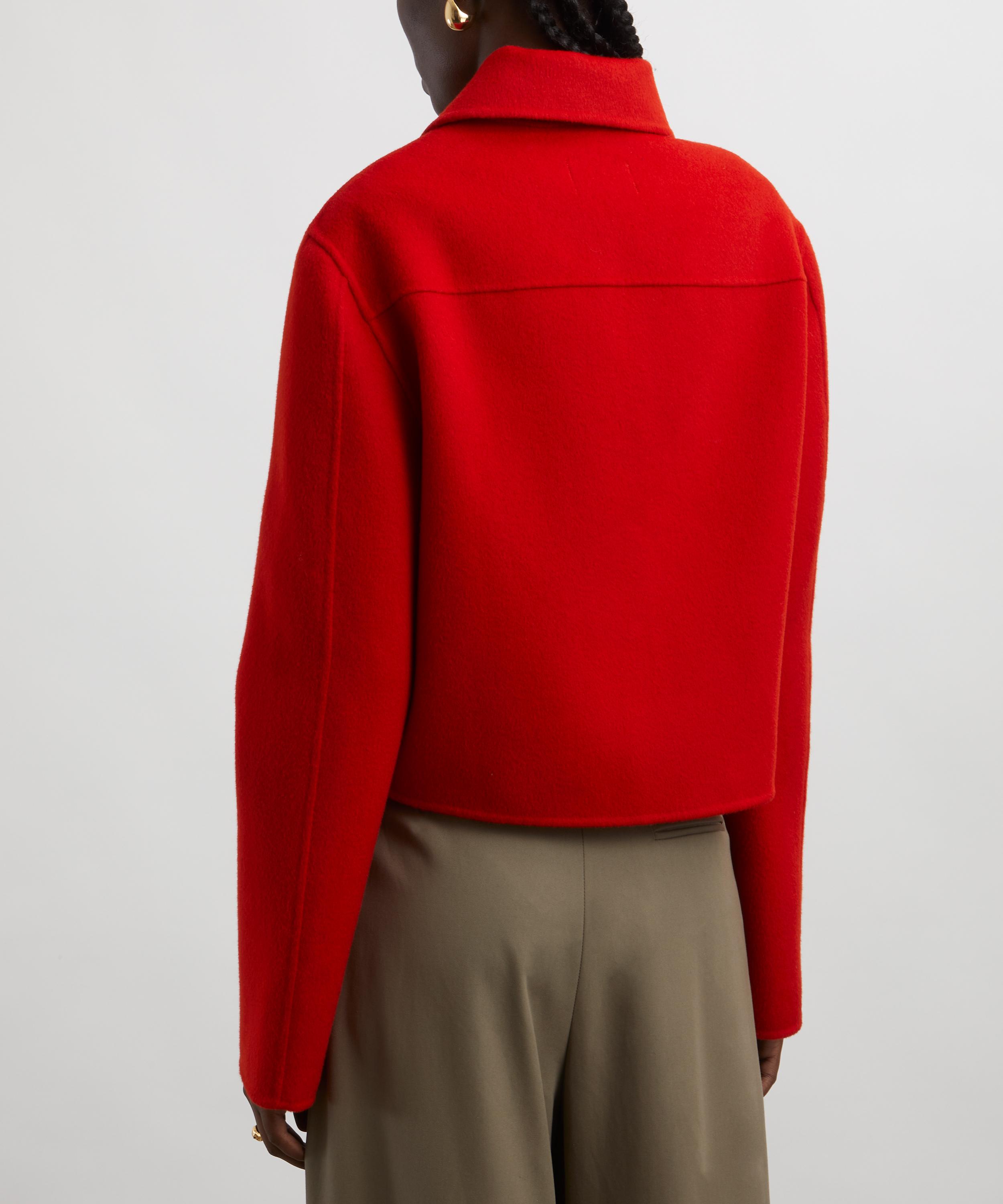 Loulou Studio - Zhanna Wool-Cashmere Short Boxy Coat image number 3