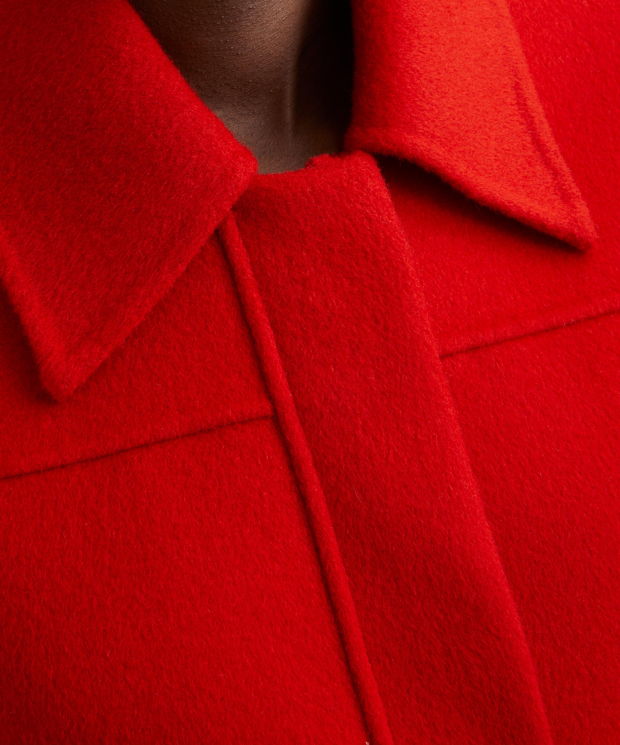 Lausanne Wool Short Coat（ノーカラーコート）｜Her lip to