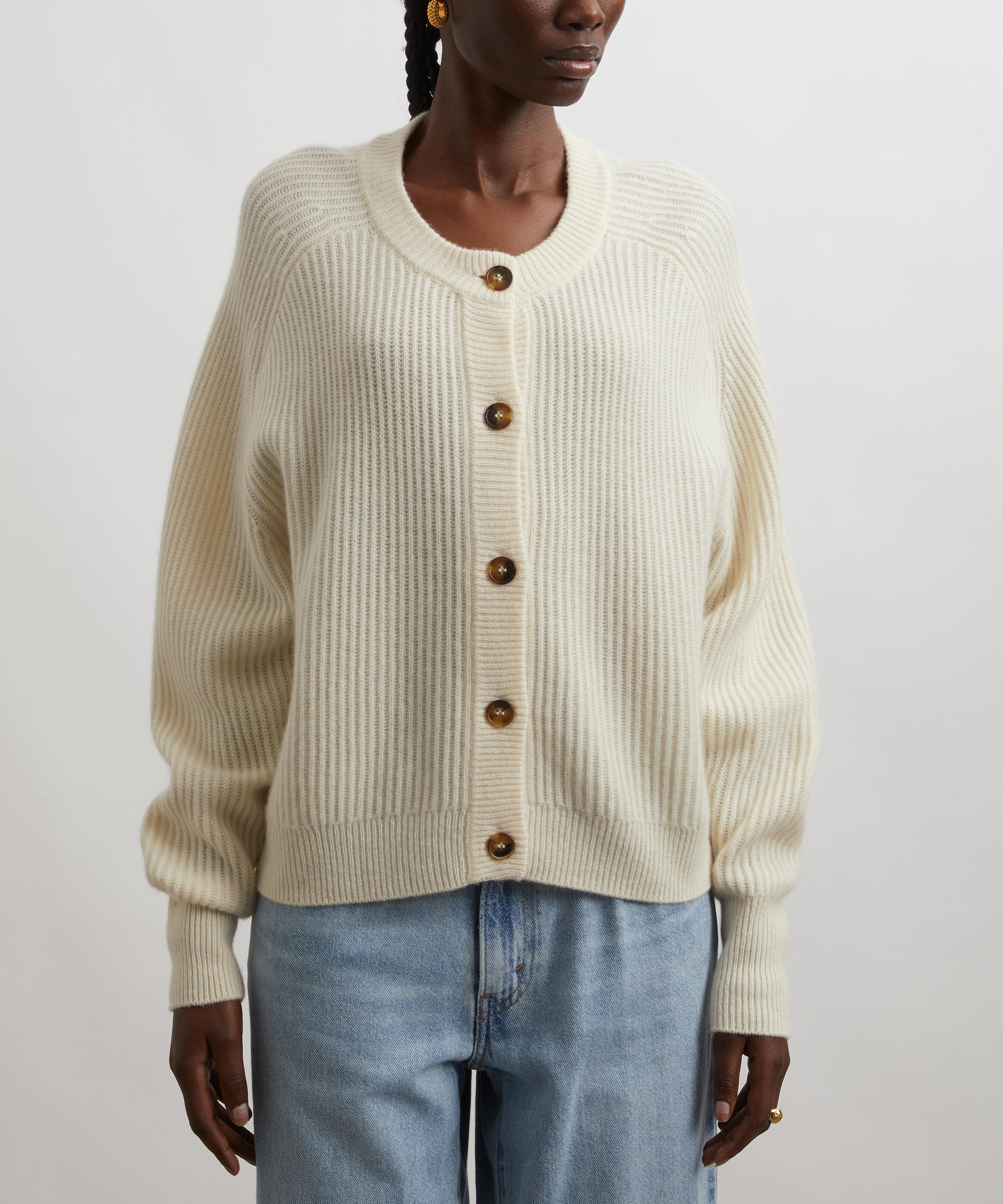 Loulou Studio - Bastia Oversized Cashmere Cardigan image number 2