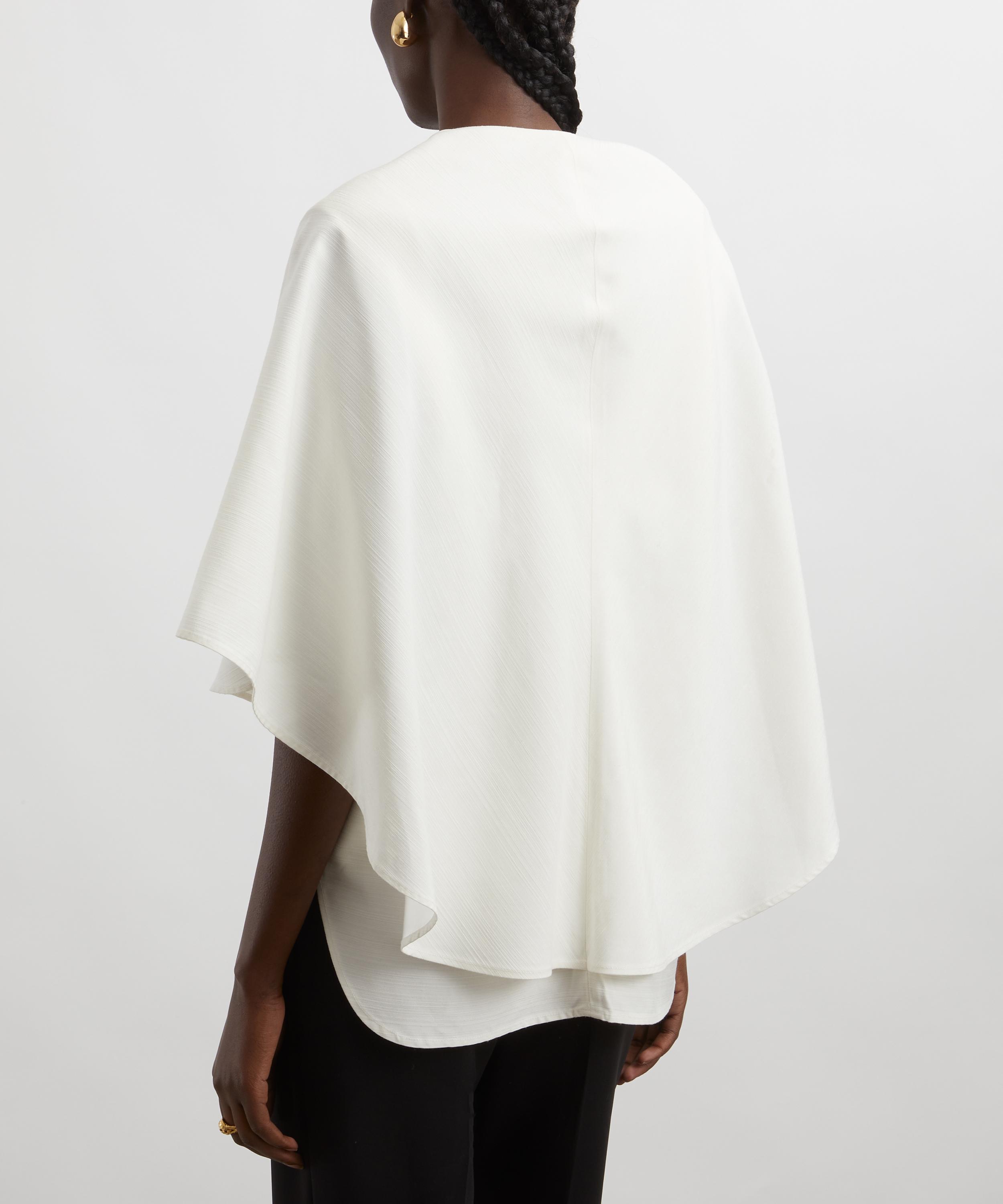 Loulou Studio - Arona Cape V-Neck Blouse image number 3