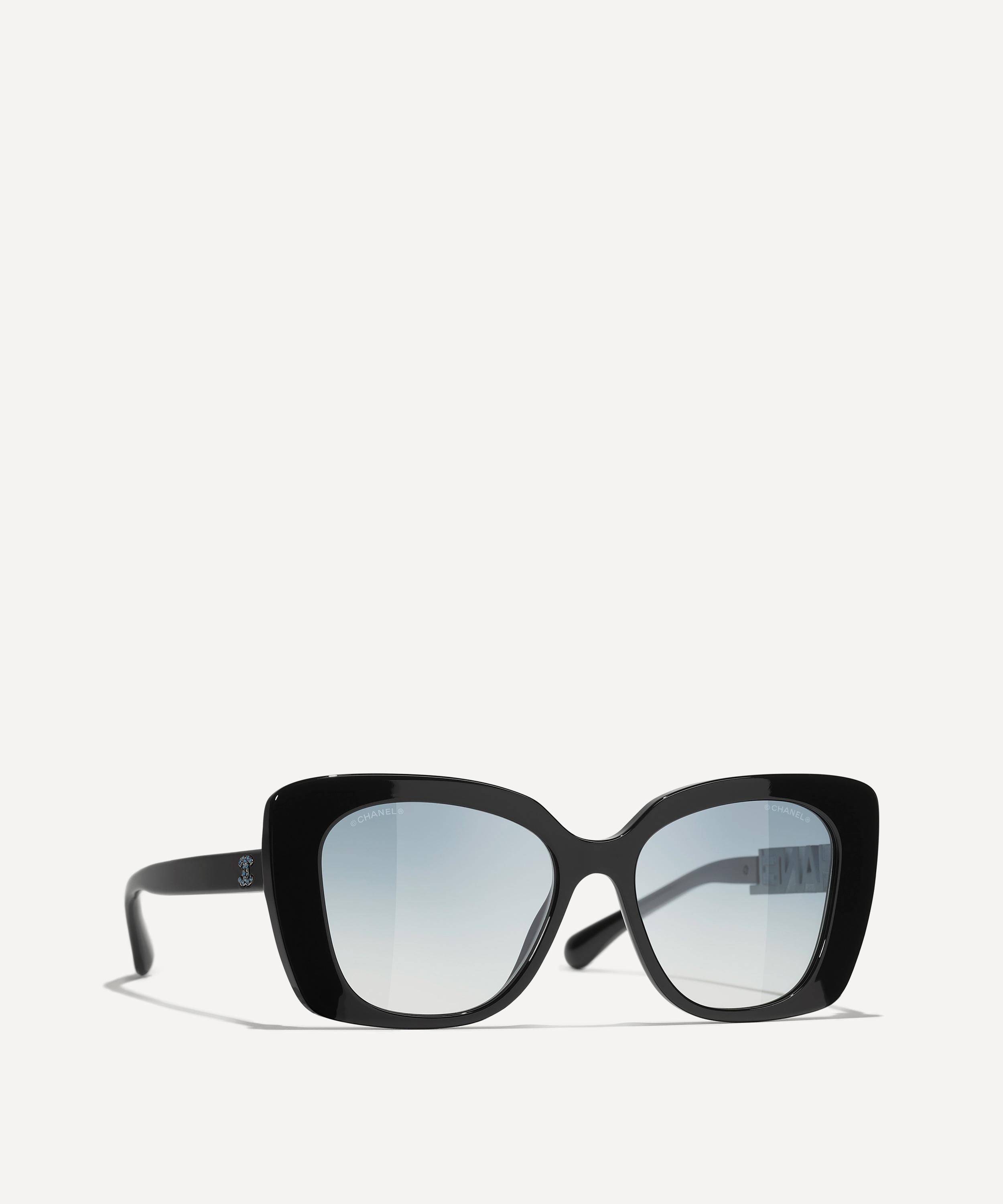 CHANEL - Square Black Acetate Sunglasses image number 