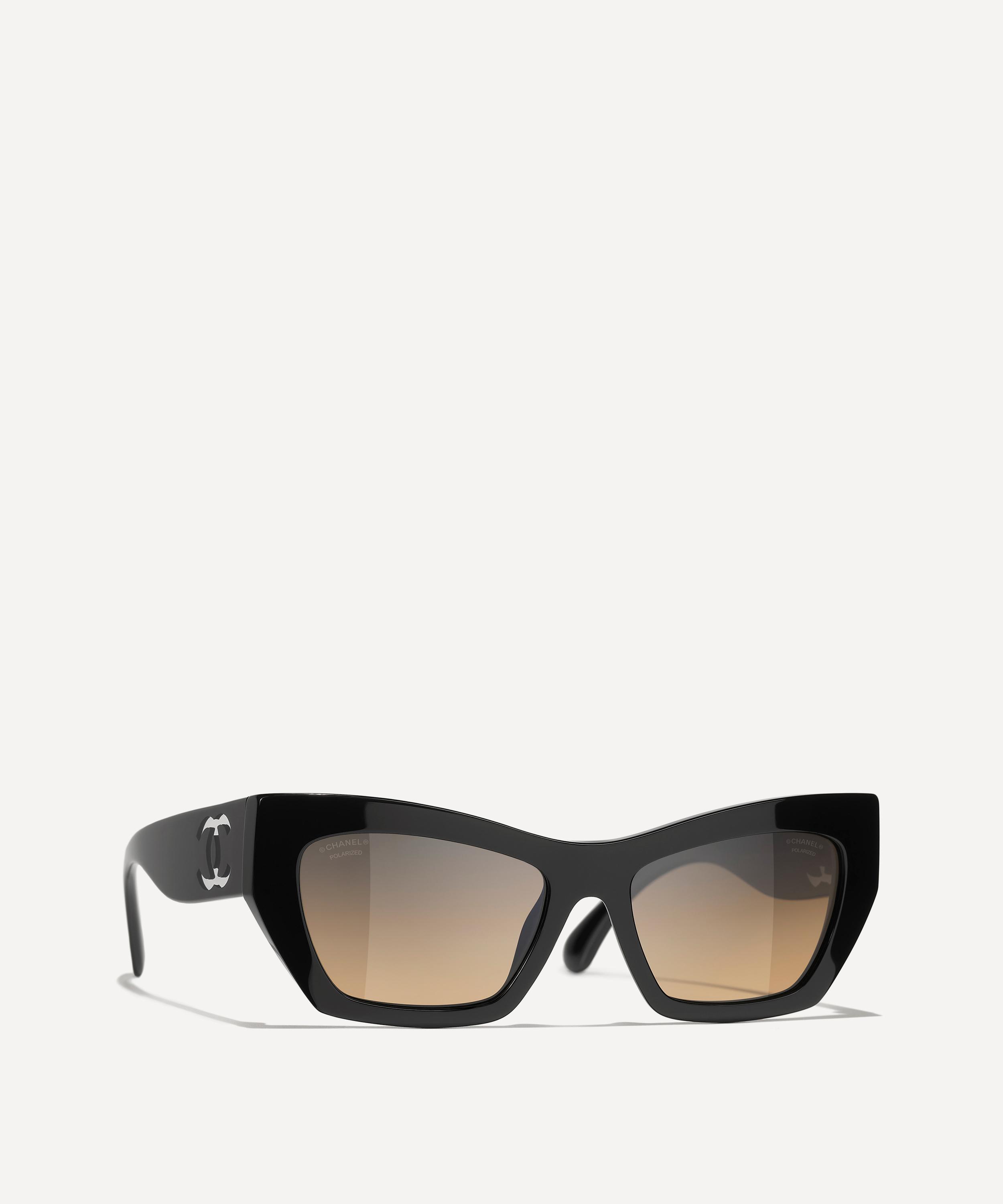 CHANEL - Cat-Eye Acetate Logo Sunglasses image number 0