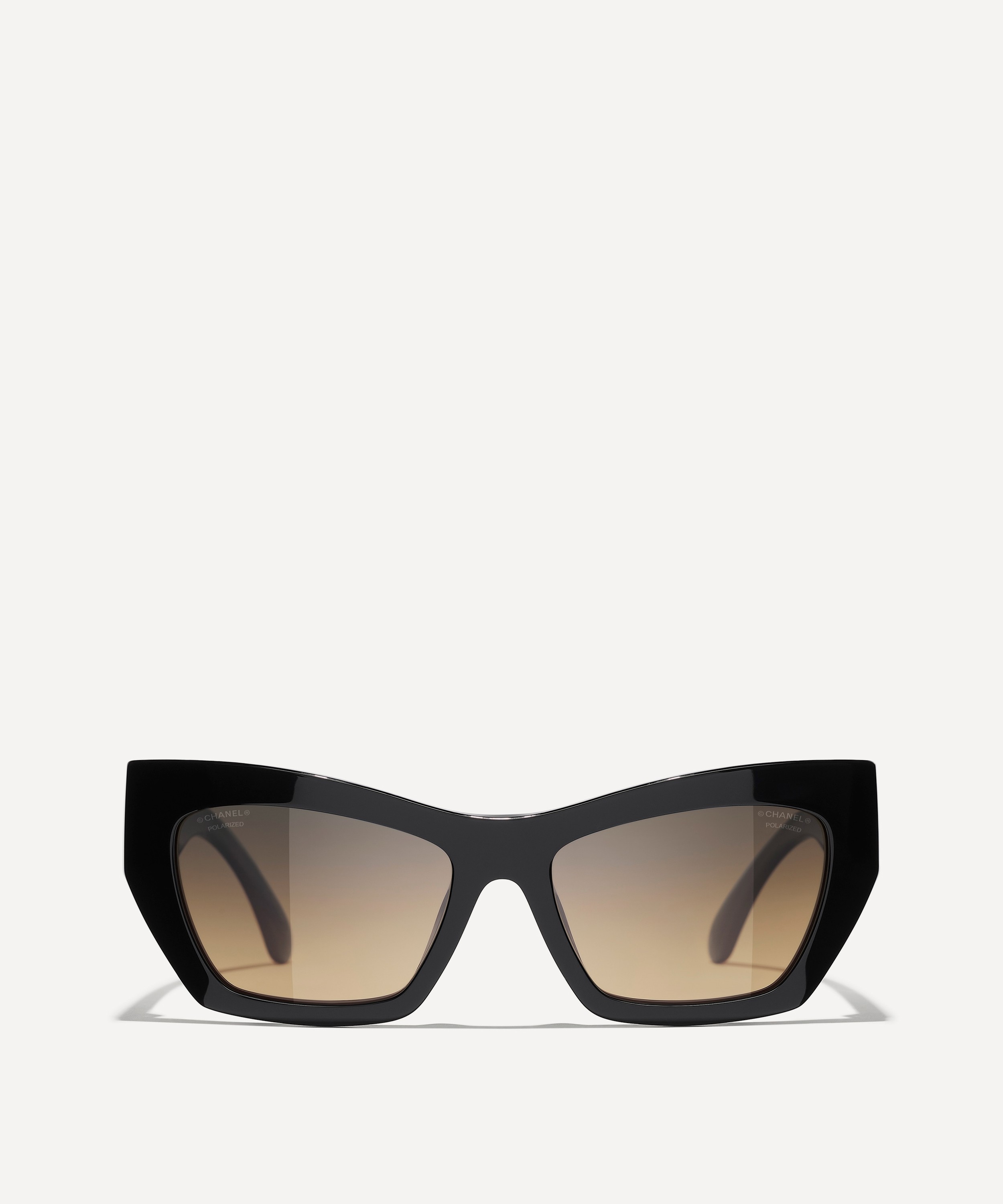 CHANEL - Cat-Eye Acetate Logo Sunglasses image number 